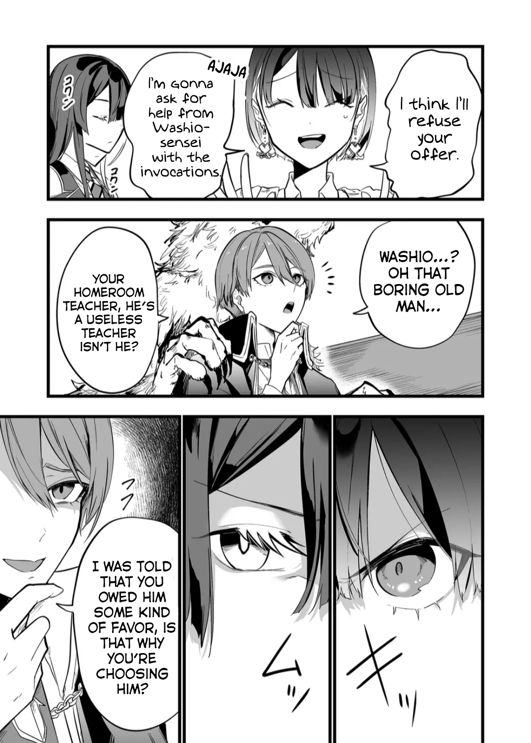 Halaman dari "Ano Toki Tasukete Itadaita Monster Musume desu." Isekai Ossan Kyoushi Totsuzen no Moteki ni Konwaku suru Chapter 8