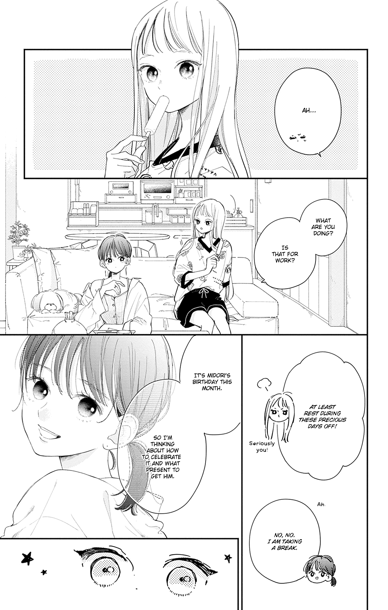 Halaman dari Onee-chan no Midori-kun Chapter 14