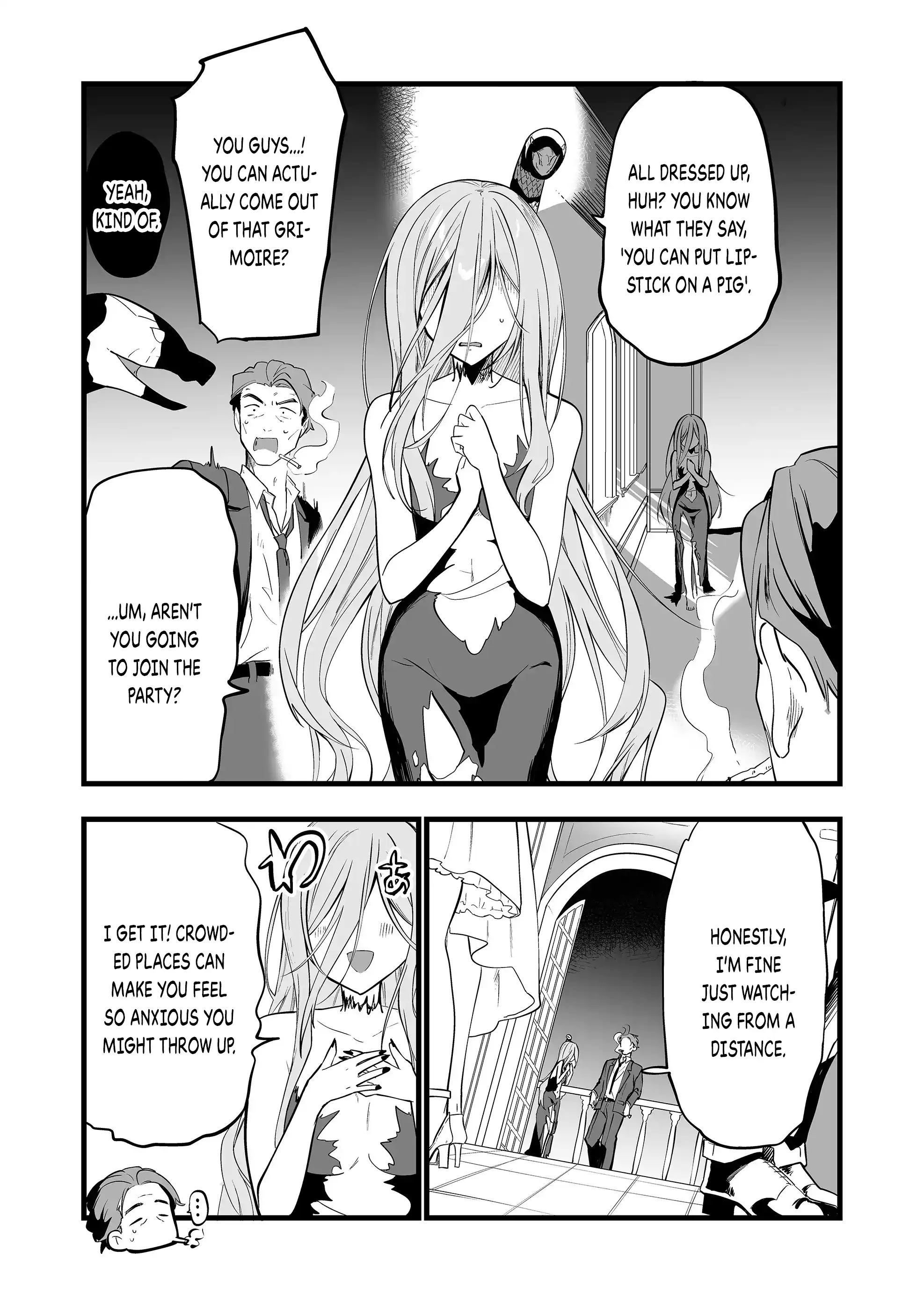 Halaman dari "Ano Toki Tasukete Itadaita Monster Musume desu." Isekai Ossan Kyoushi Totsuzen no Moteki ni Konwaku suru Chapter 24