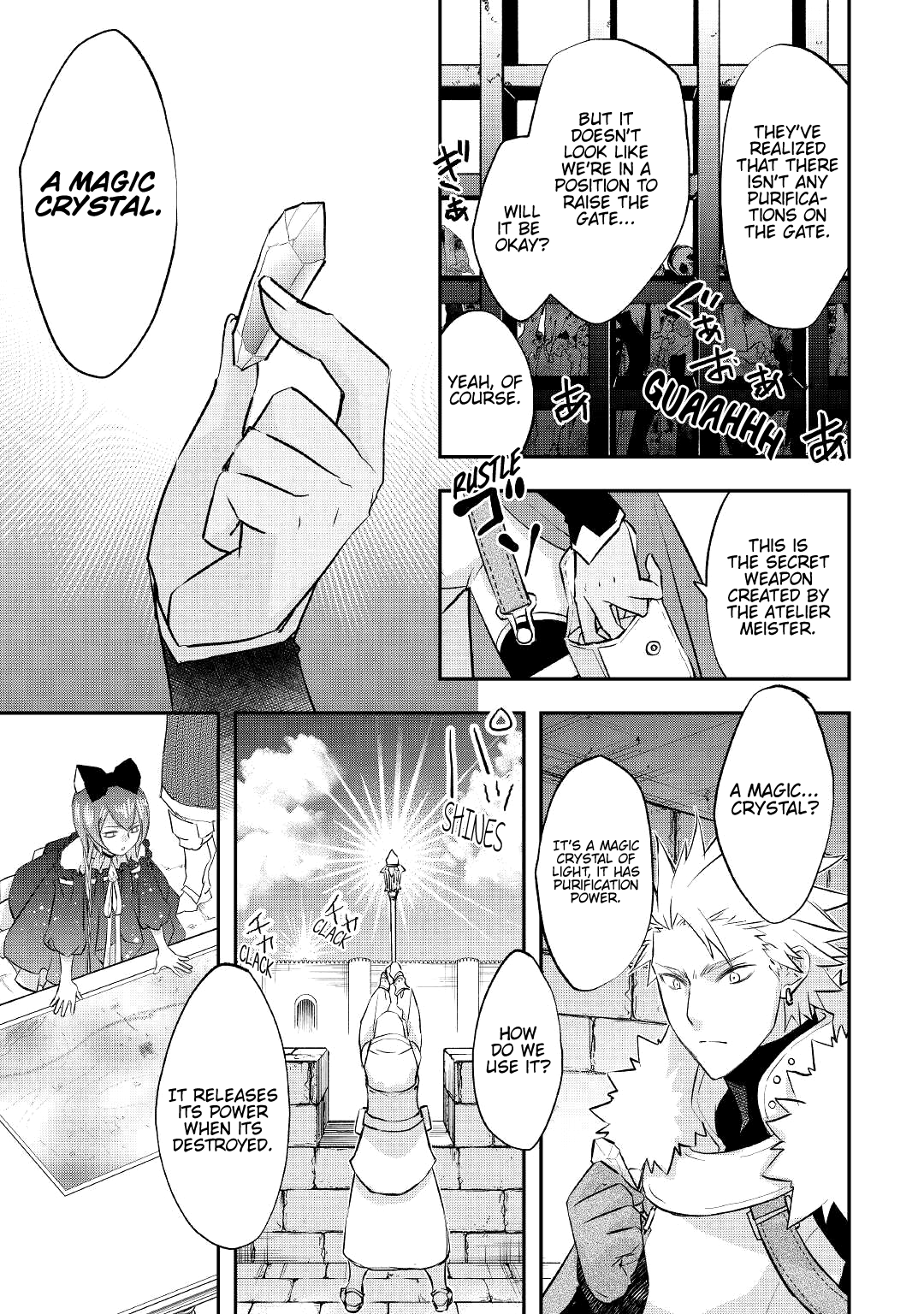 Halaman dari Kanchigai no Atelier Meister - Eiyuu Party no Moto Zatsuyougakari ga, Jitsu wa Sentou Igai ga SSS Rank Datta to Iu Yoku Aru Hanashi Chapter 21