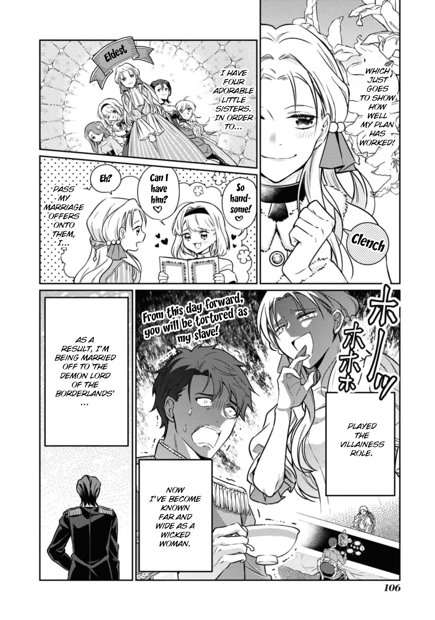 Halaman dari Though I May Be a Villainess, I'll Show You I Can Obtain Happiness! Chapter 4