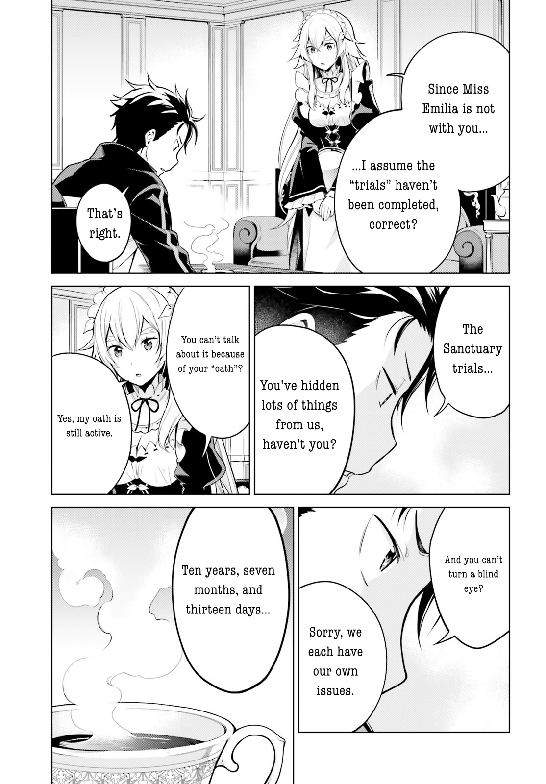 Halaman dari Re:Zero kara Hajimeru Isekai Seikatsu: Dai 4-shou—Seiiki to Gouyoku no Majo Chapter 13