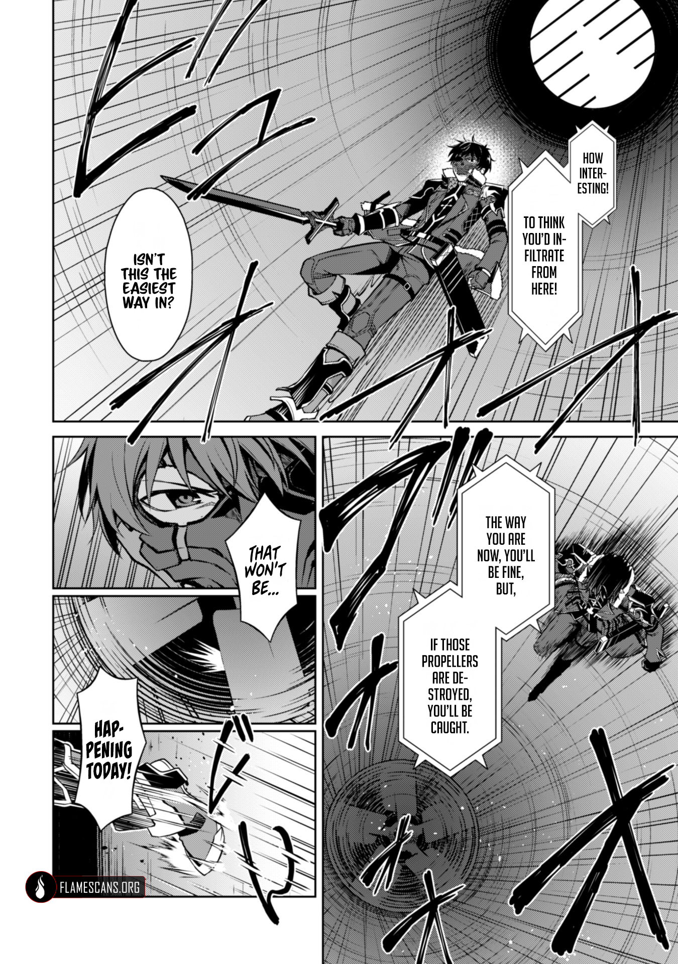 Halaman dari Boushoku no Berserk ~Ore dake Level to Iu Gainen wo Toppa suru~ Chapter 33