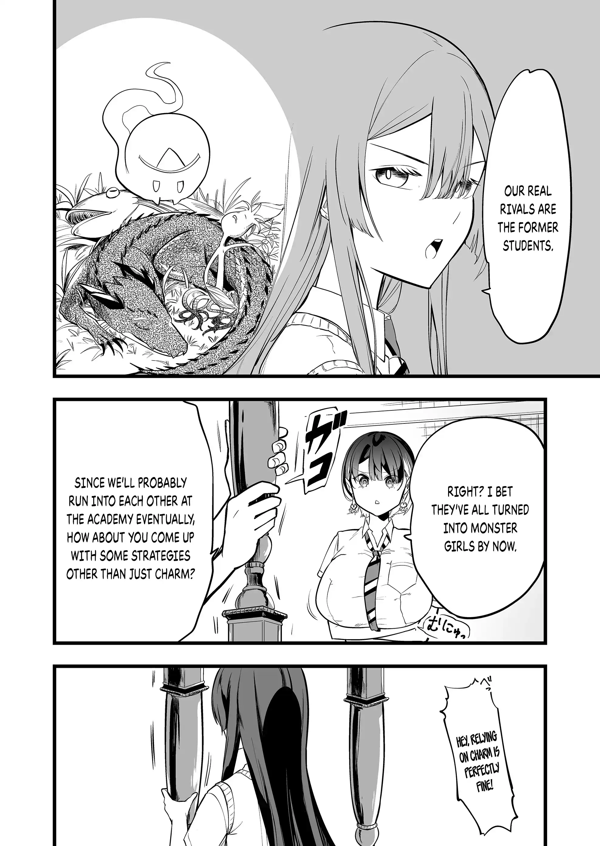 Halaman dari "Ano Toki Tasukete Itadaita Monster Musume desu." Isekai Ossan Kyoushi Totsuzen no Moteki ni Konwaku suru Chapter 25