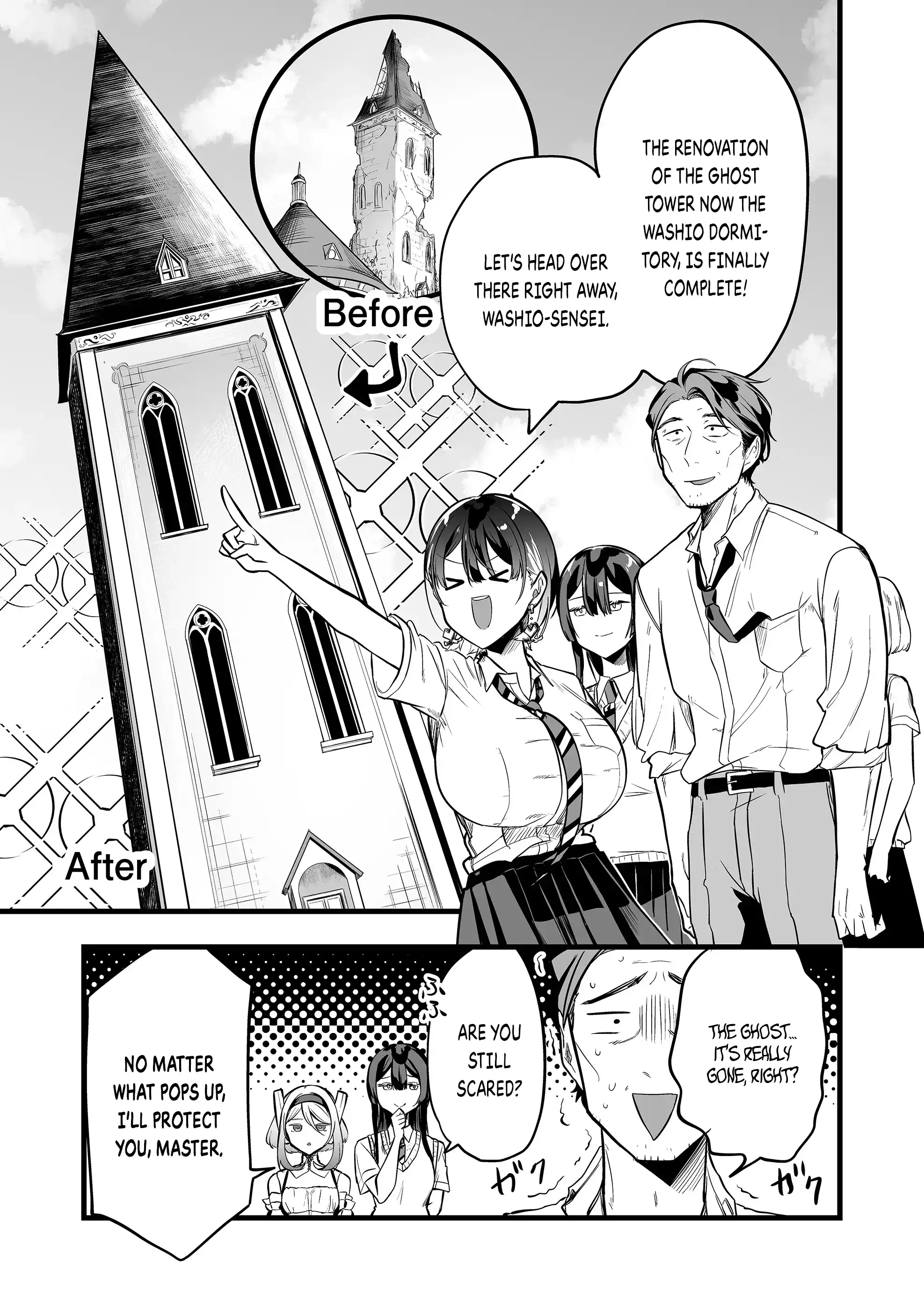 Halaman dari "Ano Toki Tasukete Itadaita Monster Musume desu." Isekai Ossan Kyoushi Totsuzen no Moteki ni Konwaku suru Chapter 25