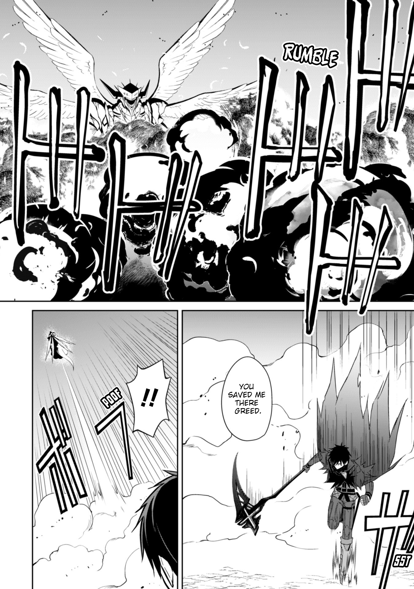 Halaman dari Boushoku no Berserk ~Ore dake Level to Iu Gainen wo Toppa suru~ Chapter 21