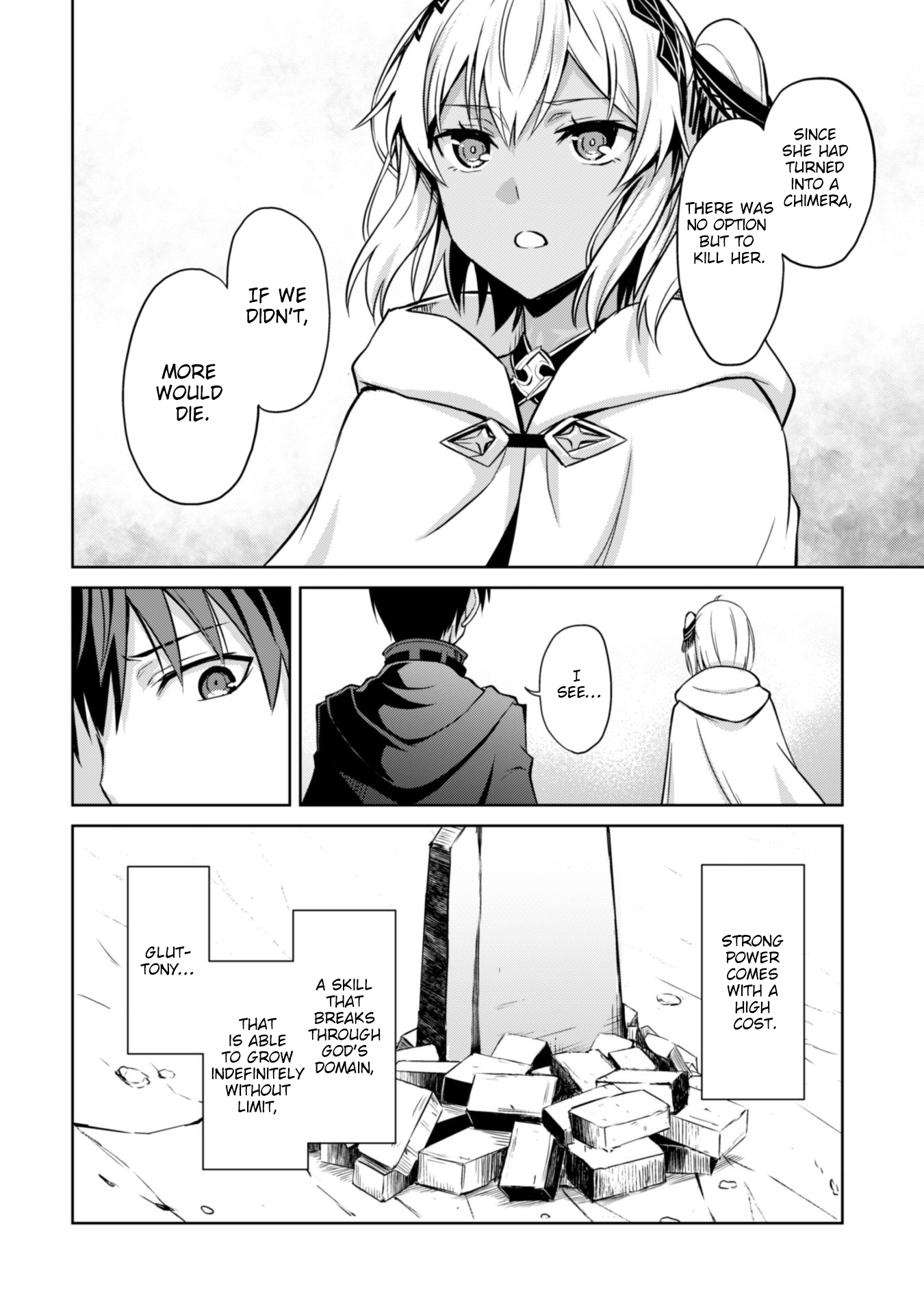 Halaman dari Boushoku no Berserk ~Ore dake Level to Iu Gainen wo Toppa suru~ Chapter 21