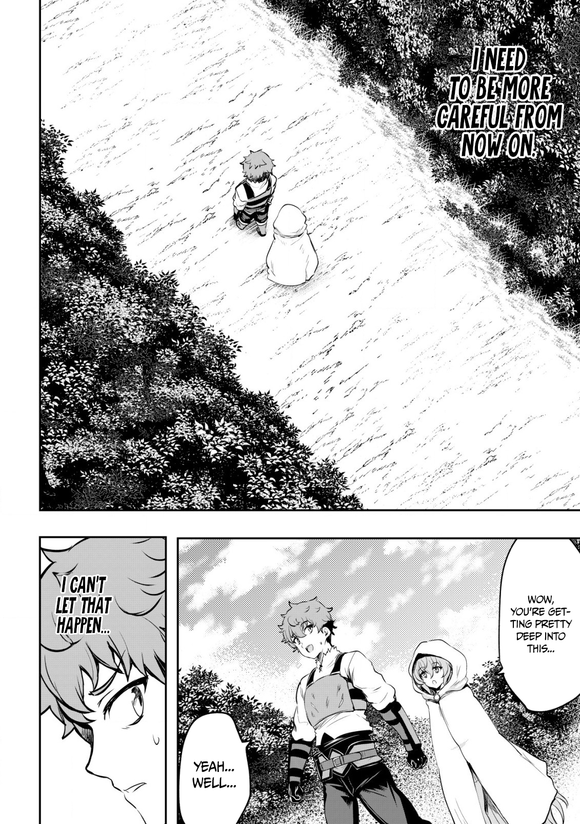 Halaman dari Dore dake Doryoku Shite mo Mannen Level 0 no Ore wa Tsuihou Sareta ~Shin no Teki to Yobareta Shounen wa, Shachiku Megami to Deatte Saikyou no Chikara wo Te ni Ireru~ Chapter 7
