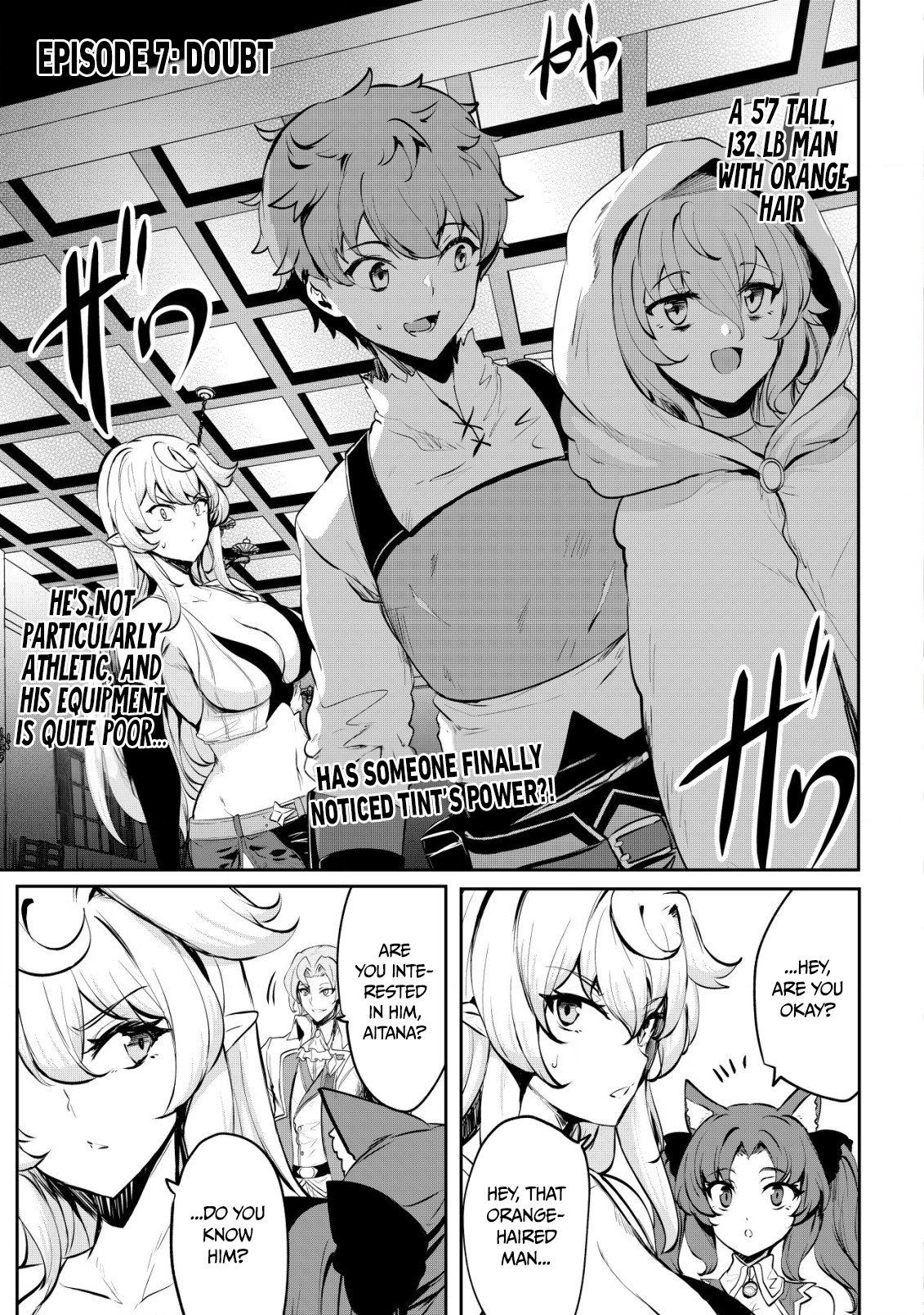 Halaman dari Dore dake Doryoku Shite mo Mannen Level 0 no Ore wa Tsuihou Sareta ~Shin no Teki to Yobareta Shounen wa, Shachiku Megami to Deatte Saikyou no Chikara wo Te ni Ireru~ Chapter 7