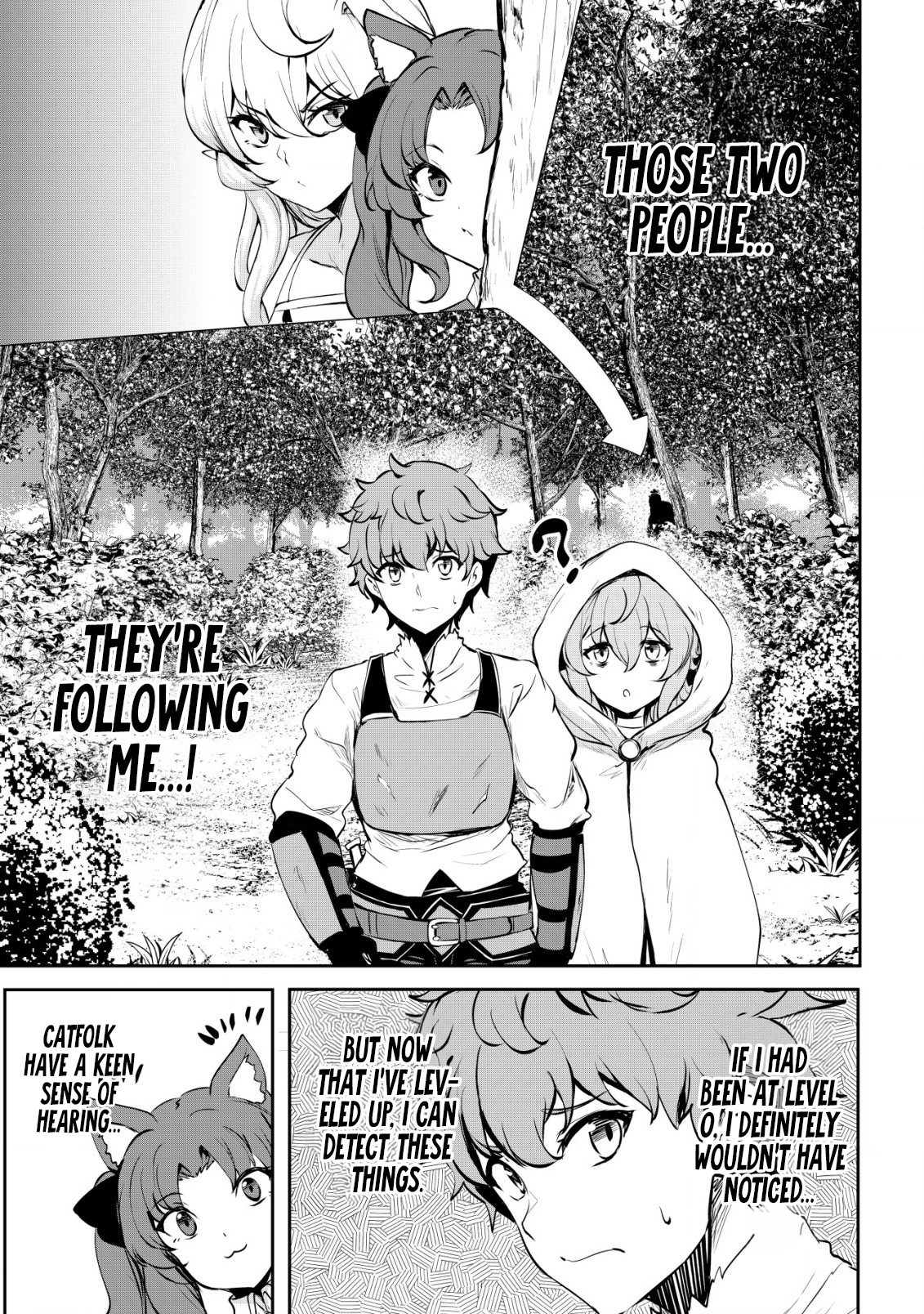 Halaman dari Dore dake Doryoku Shite mo Mannen Level 0 no Ore wa Tsuihou Sareta ~Shin no Teki to Yobareta Shounen wa, Shachiku Megami to Deatte Saikyou no Chikara wo Te ni Ireru~ Chapter 7