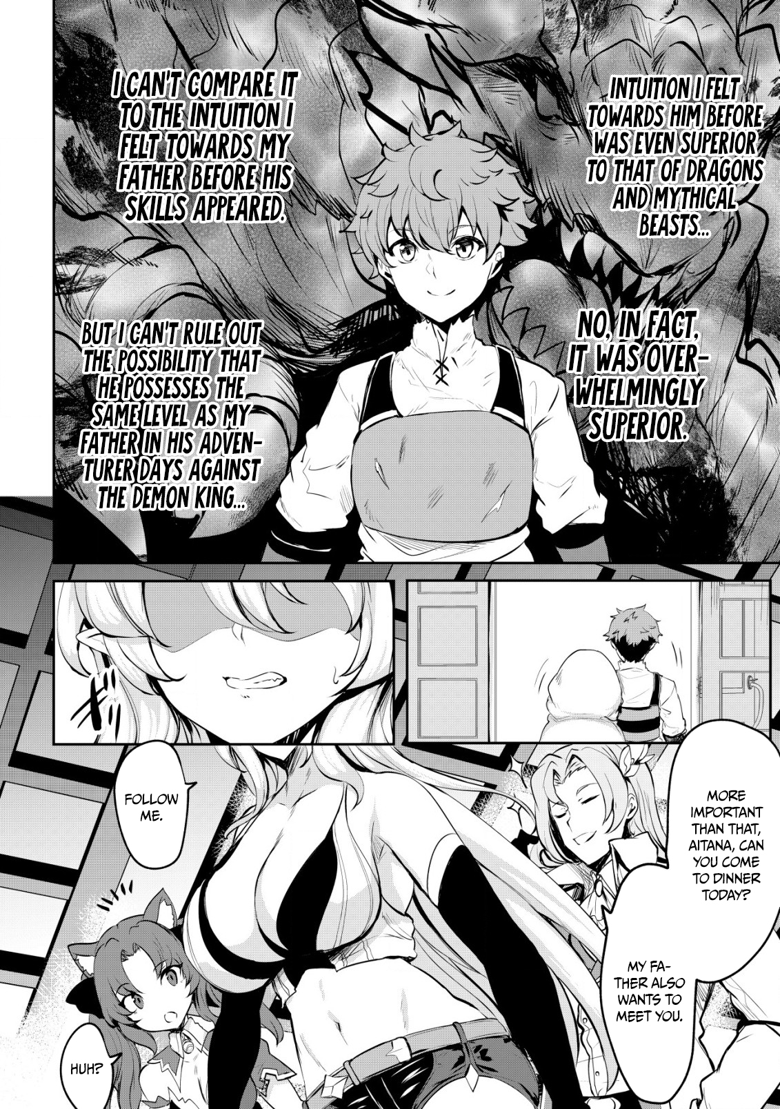 Halaman dari Dore dake Doryoku Shite mo Mannen Level 0 no Ore wa Tsuihou Sareta ~Shin no Teki to Yobareta Shounen wa, Shachiku Megami to Deatte Saikyou no Chikara wo Te ni Ireru~ Chapter 7