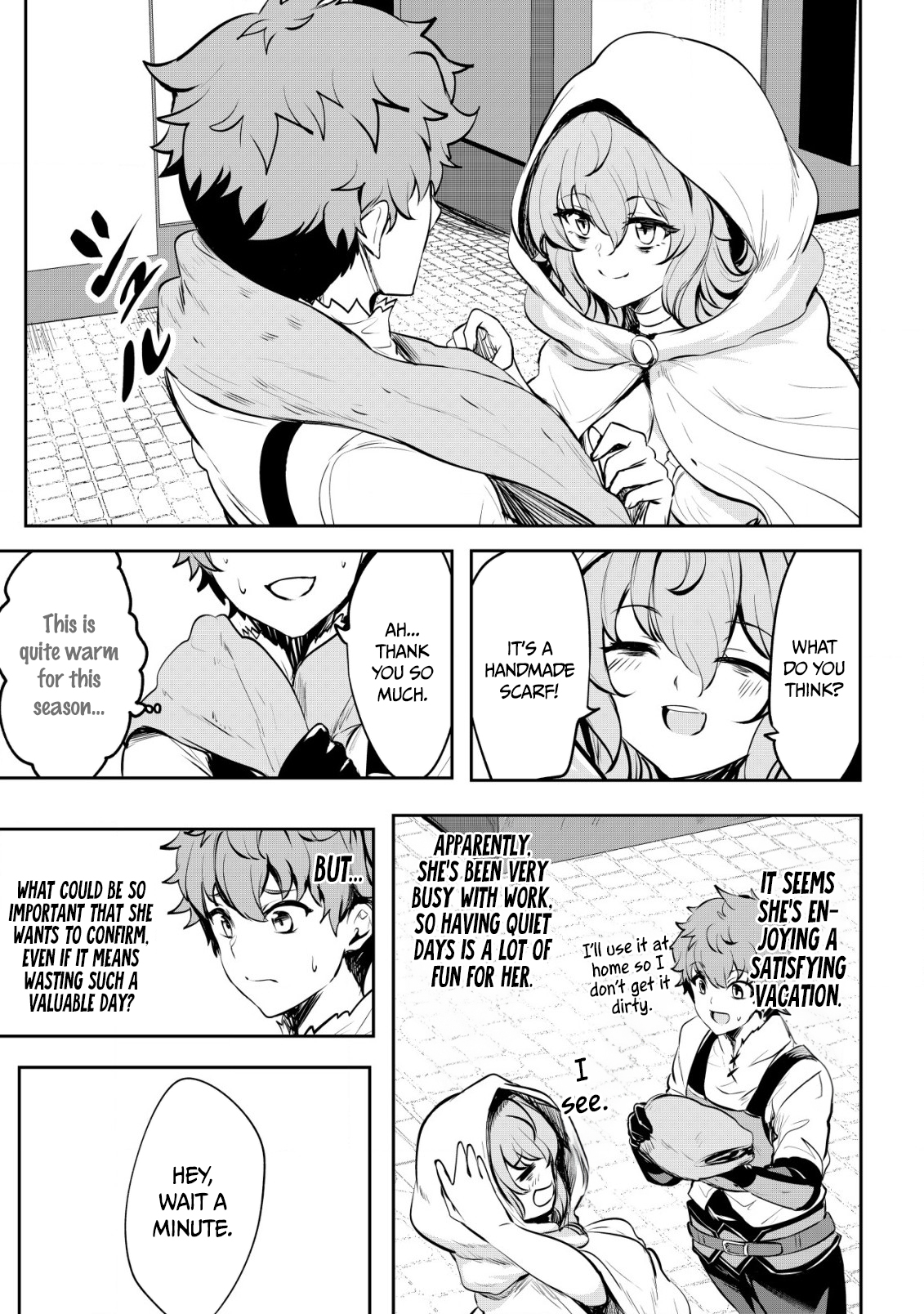 Halaman dari Dore dake Doryoku Shite mo Mannen Level 0 no Ore wa Tsuihou Sareta ~Shin no Teki to Yobareta Shounen wa, Shachiku Megami to Deatte Saikyou no Chikara wo Te ni Ireru~ Chapter 7