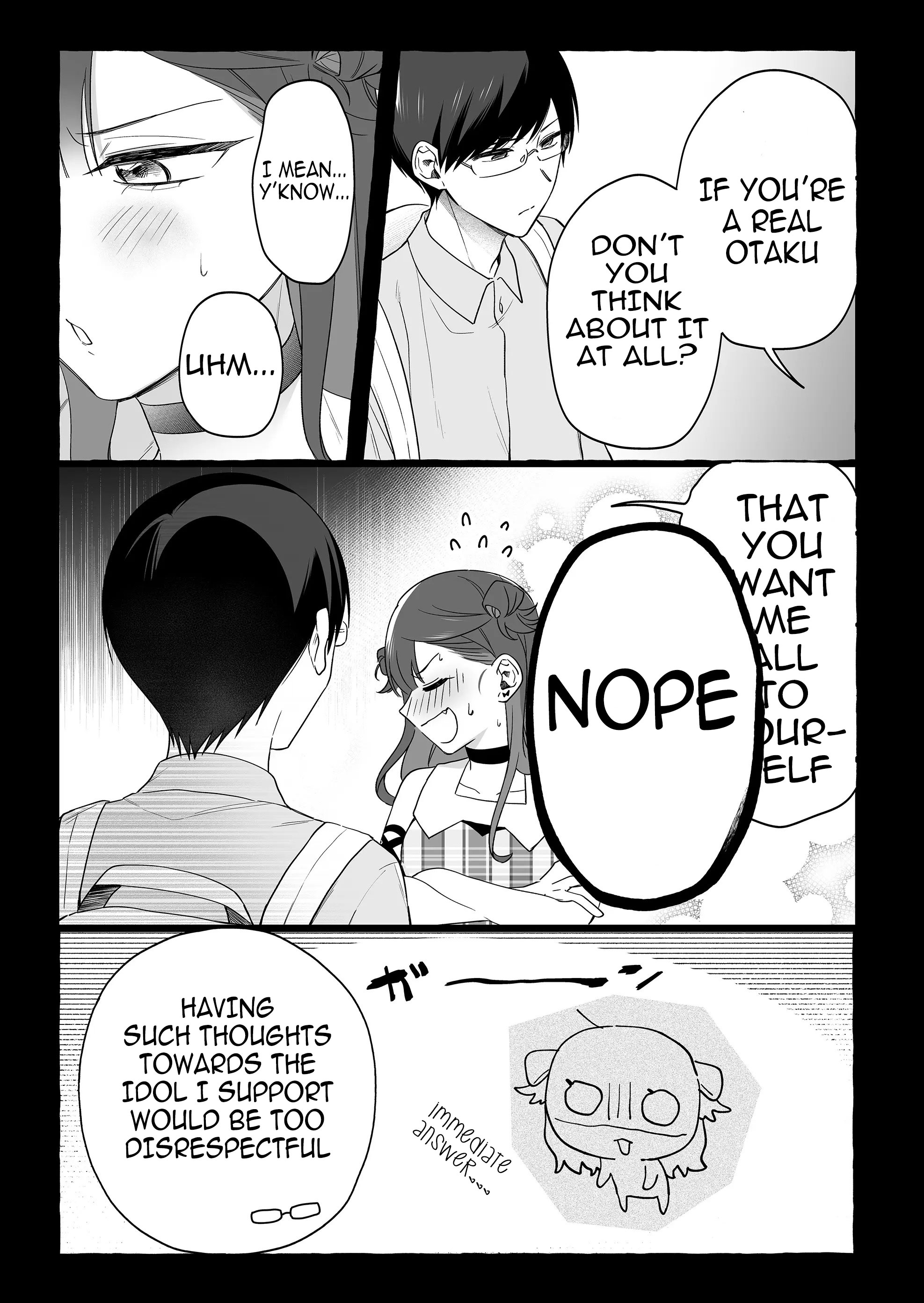 Halaman dari Damedol to Sekai ni Hitori Dake no Fan Chapter 26