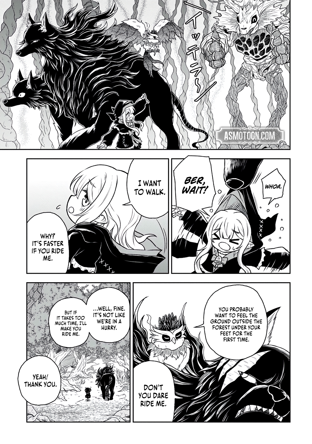 Halaman dari Mamono no Mori no Shojo Nova Chapter 3