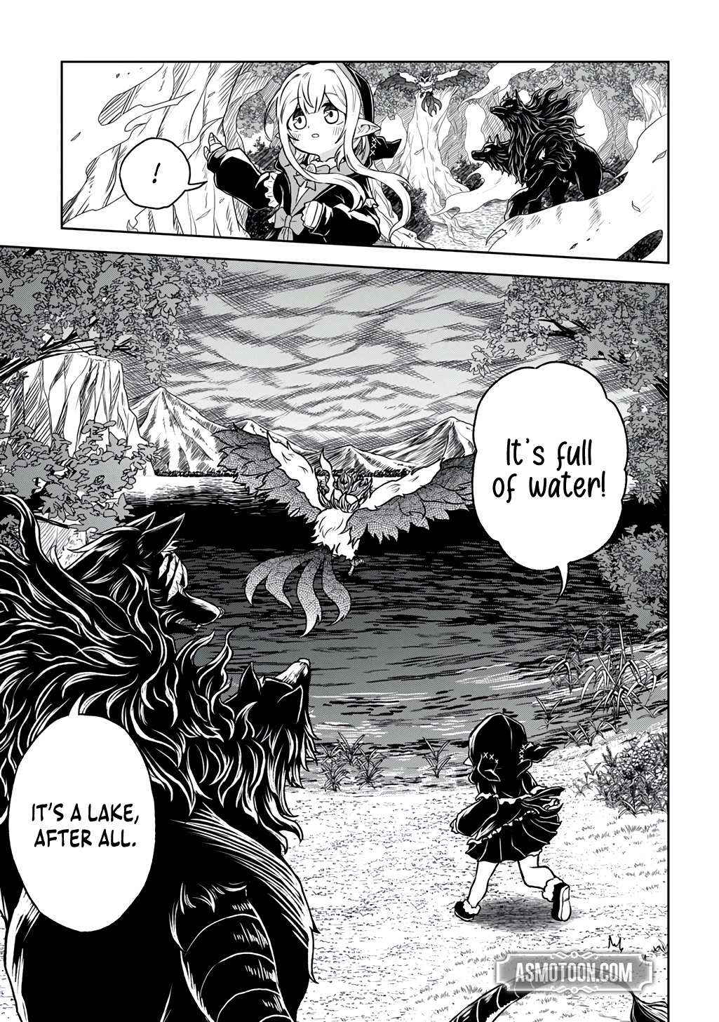 Halaman dari Mamono no Mori no Shojo Nova Chapter 3