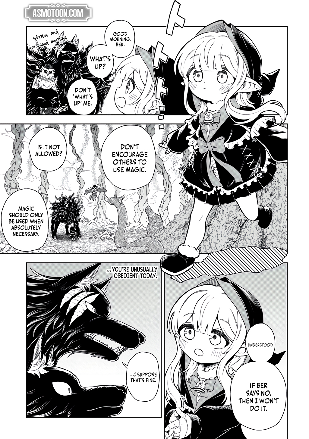 Halaman dari Mamono no Mori no Shojo Nova Chapter 3