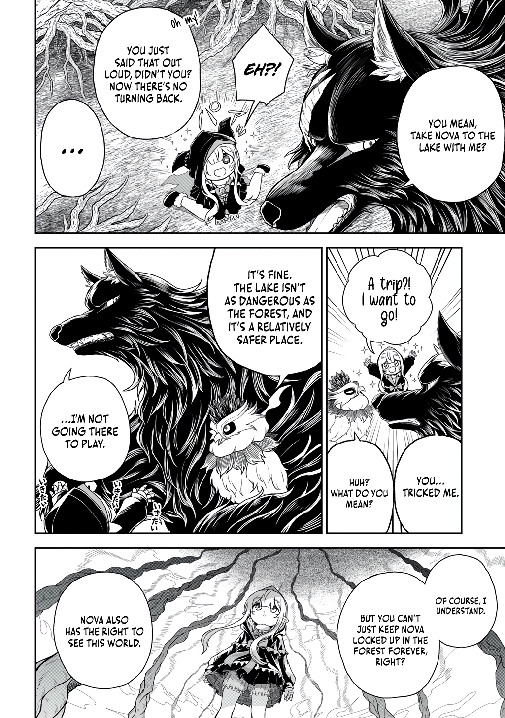 Halaman dari Mamono no Mori no Shojo Nova Chapter 3