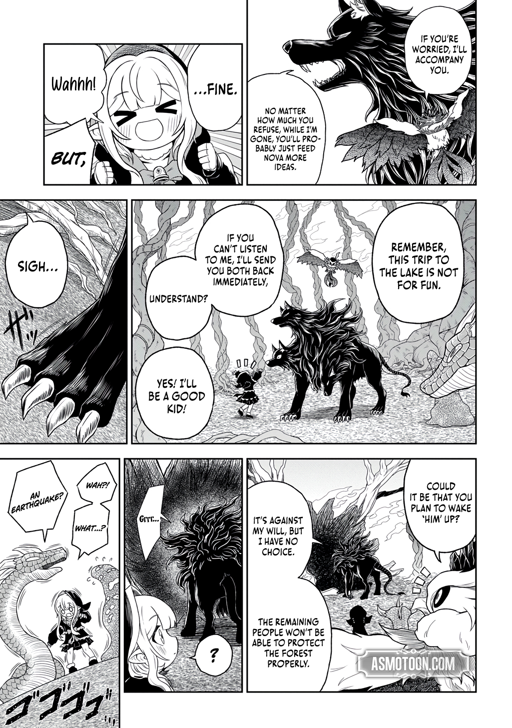 Halaman dari Mamono no Mori no Shojo Nova Chapter 3