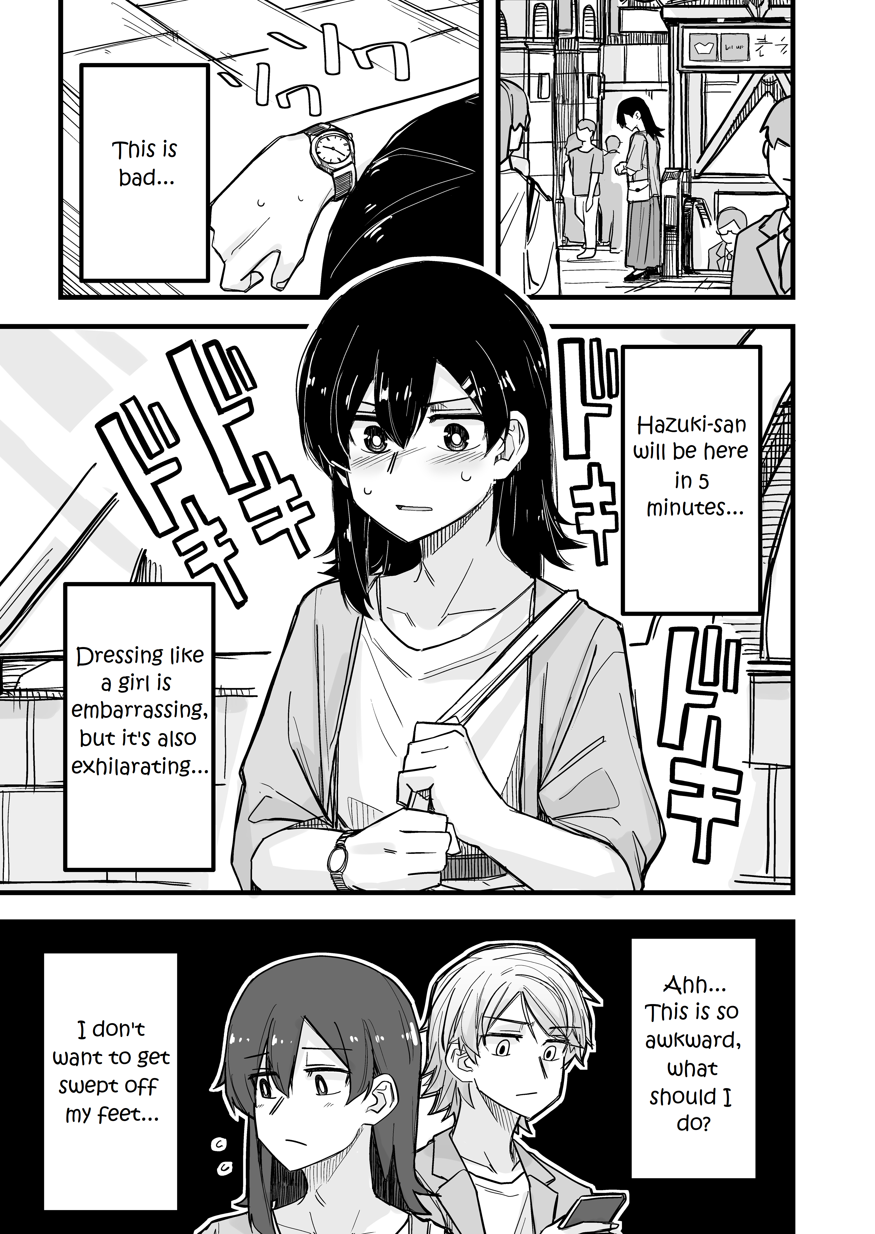 Halaman dari Ikemen Joshi to Josou Danshi Chapter 7