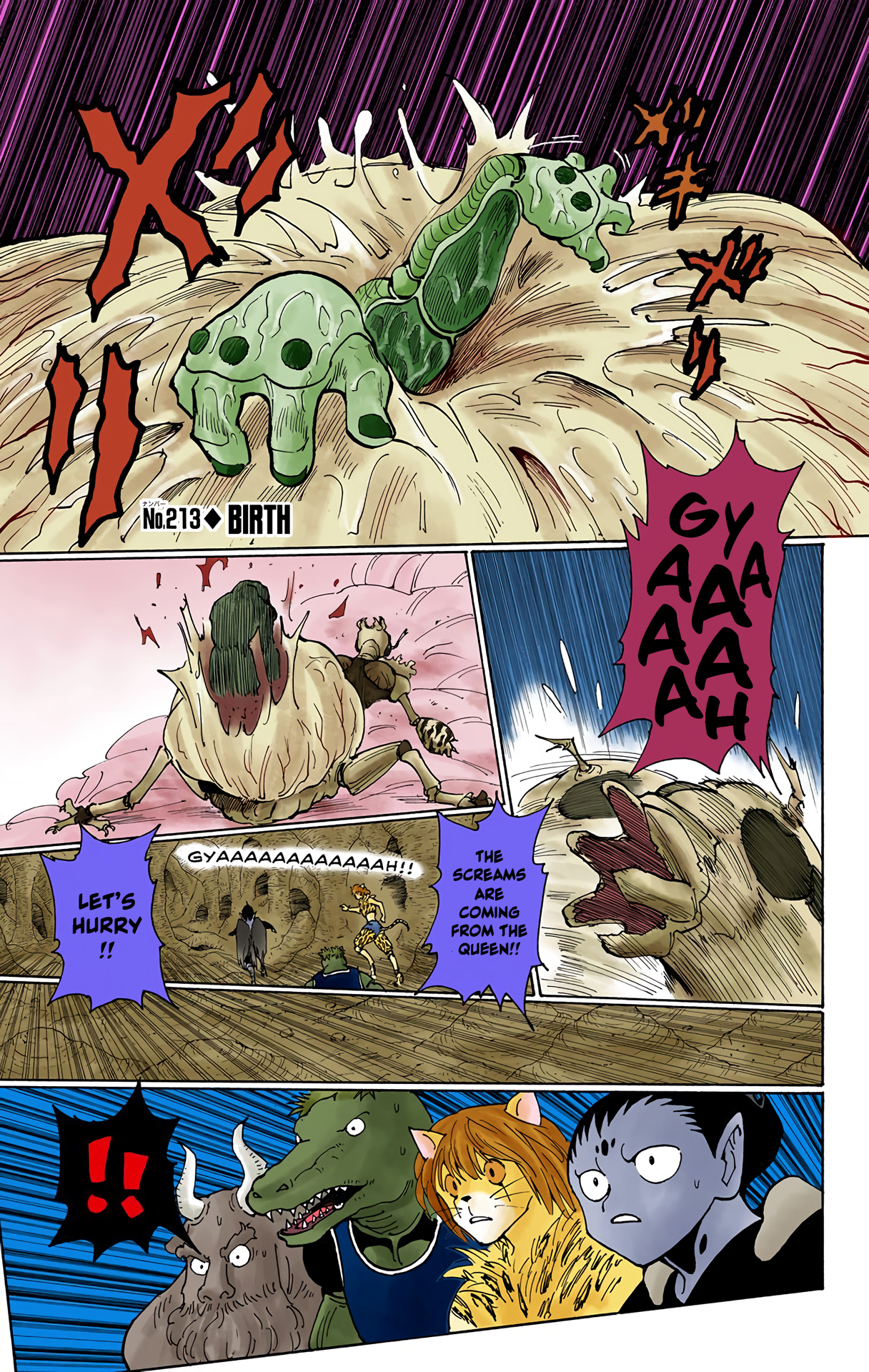 Halaman dari HUNTER x HUNTER (Official Colored) Chapter 213