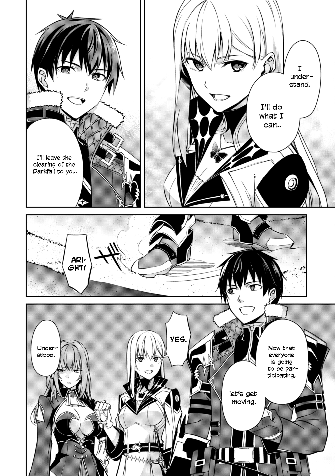 Halaman dari Boushoku no Berserk ~Ore dake Level to Iu Gainen wo Toppa suru~ Chapter 59