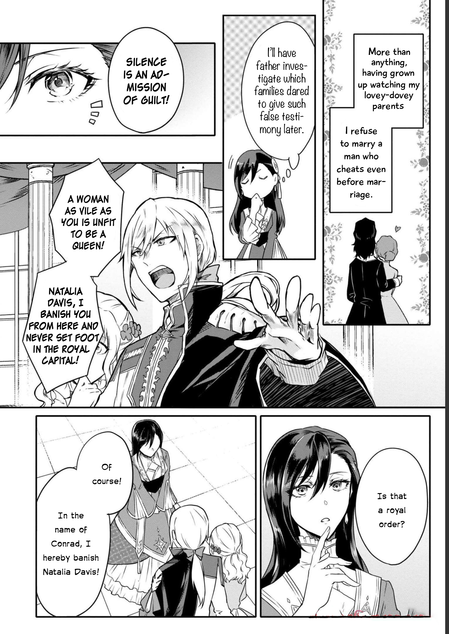 Halaman dari Though I May Be a Villainess, I'll Show You I Can Obtain Happiness! Chapter 2