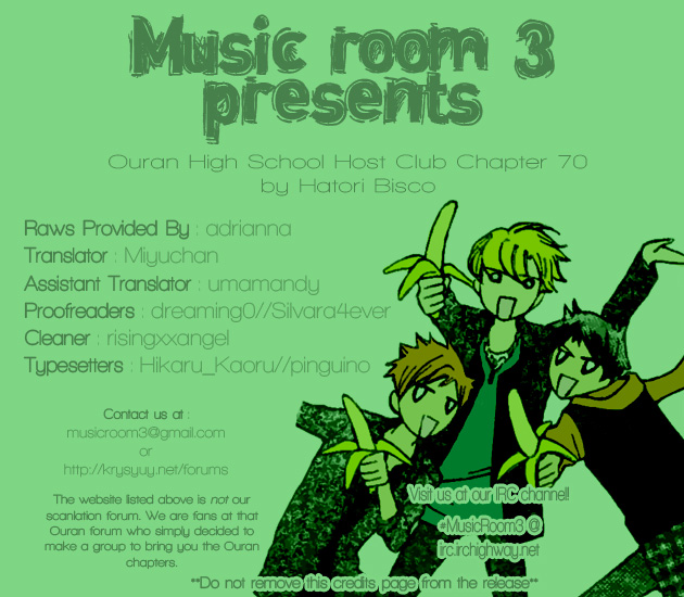 Halaman dari Ouran High School Host Club Chapter 70