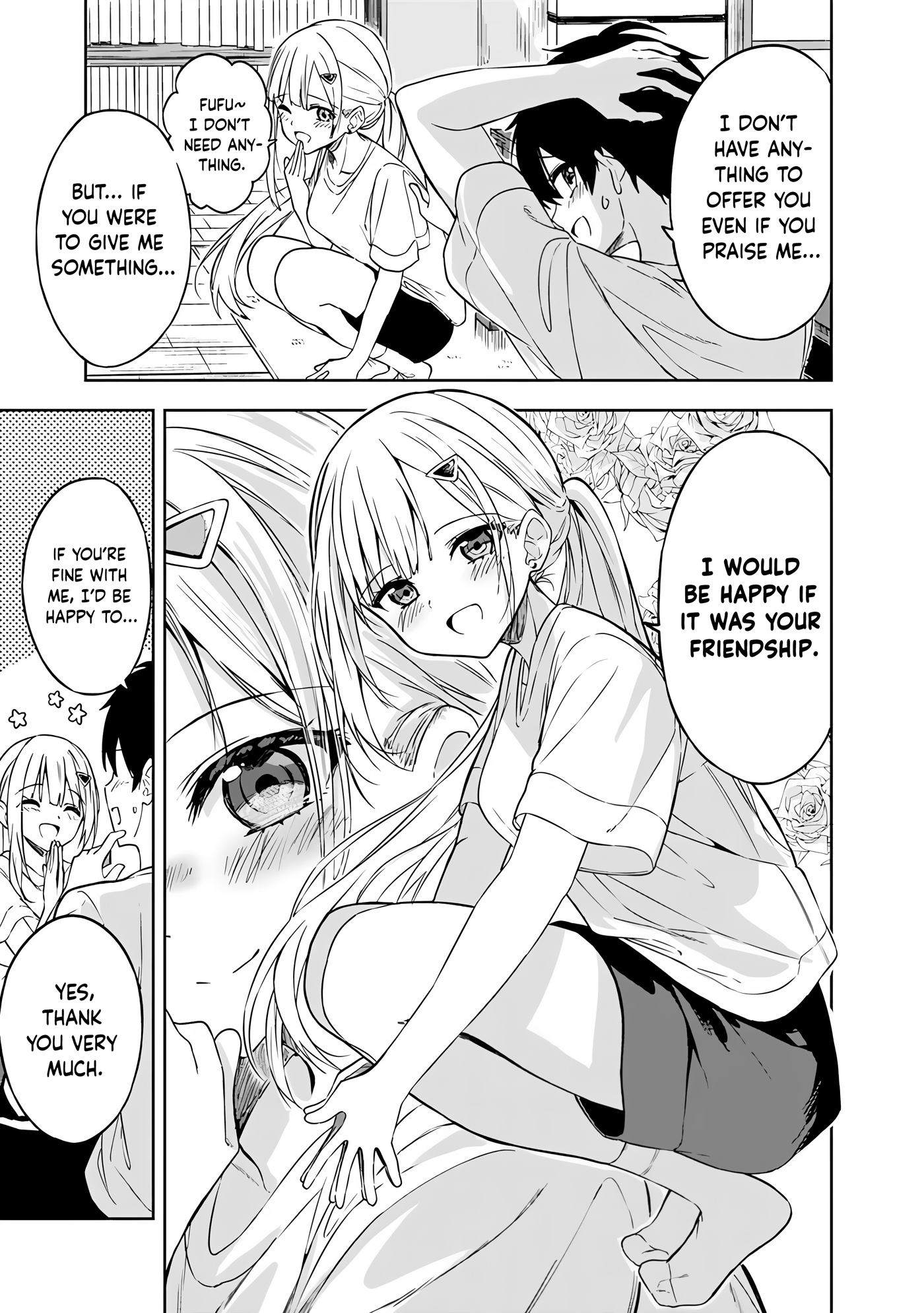 Halaman dari Maigo ni Natteita Youjo wo Tasuketara, Otonari ni Sumu Bishoujo Ryuugakusei ga Ie ni Asobi ni Kuru You ni Natta Ken ni Tsuite Chapter 4