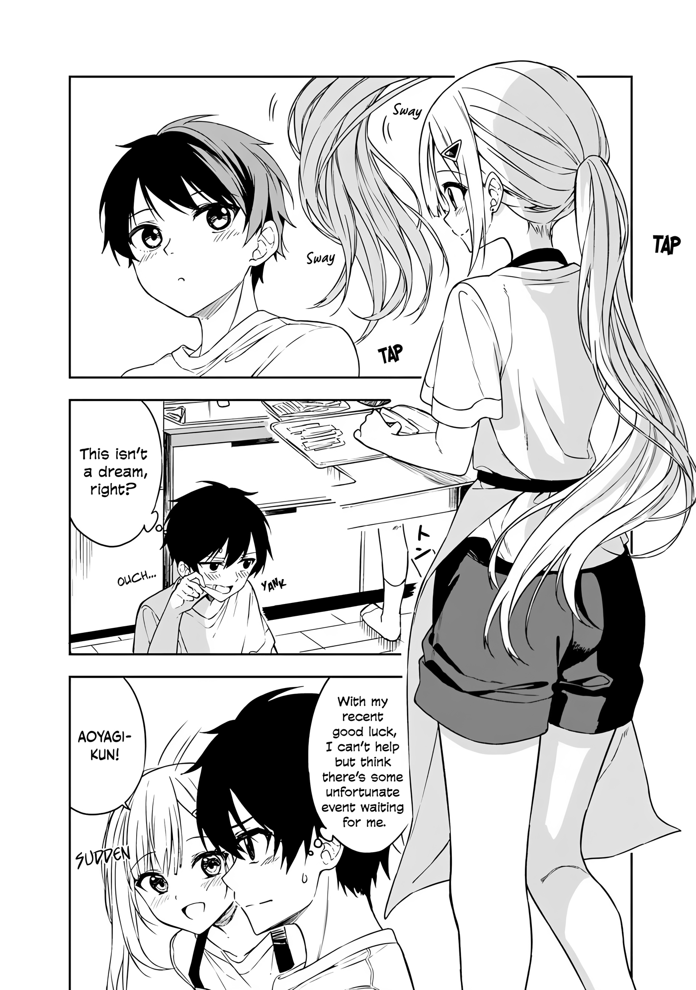 Halaman dari Maigo ni Natteita Youjo wo Tasuketara, Otonari ni Sumu Bishoujo Ryuugakusei ga Ie ni Asobi ni Kuru You ni Natta Ken ni Tsuite Chapter 4