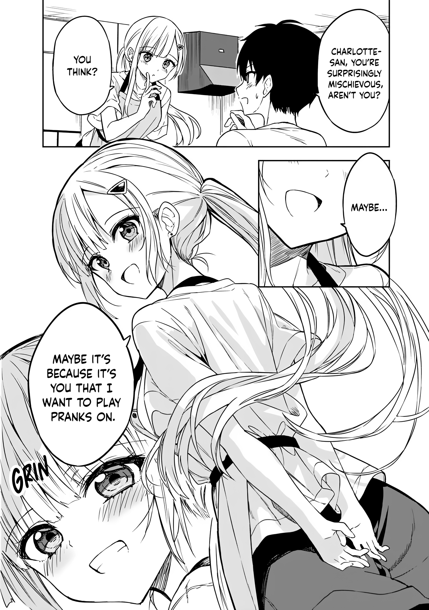 Halaman dari Maigo ni Natteita Youjo wo Tasuketara, Otonari ni Sumu Bishoujo Ryuugakusei ga Ie ni Asobi ni Kuru You ni Natta Ken ni Tsuite Chapter 4