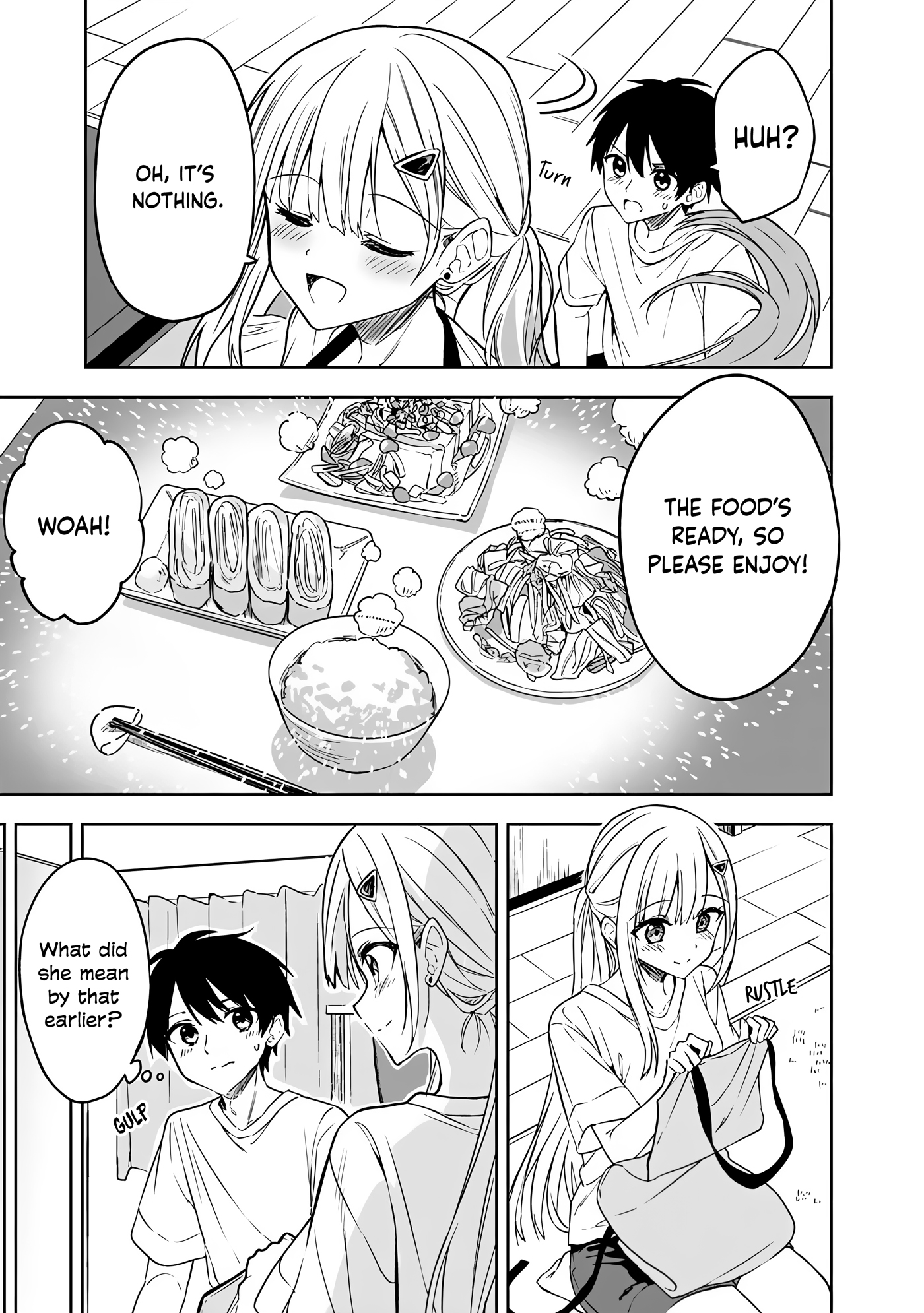 Halaman dari Maigo ni Natteita Youjo wo Tasuketara, Otonari ni Sumu Bishoujo Ryuugakusei ga Ie ni Asobi ni Kuru You ni Natta Ken ni Tsuite Chapter 4