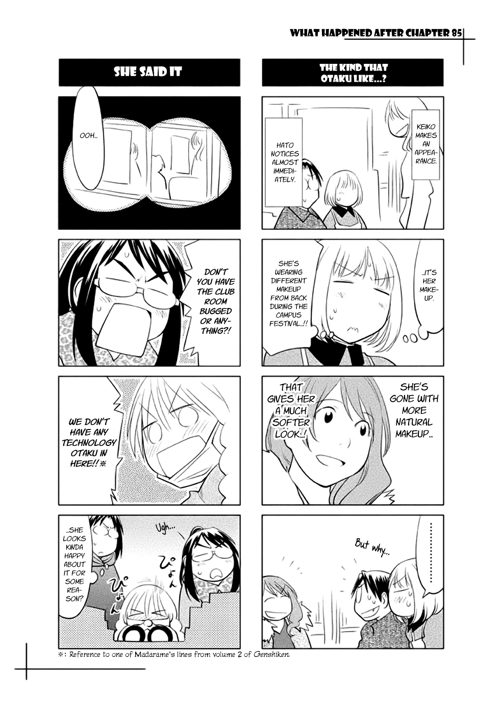 Halaman dari Genshiken Nidaime - The Society for the Study of Modern Visual Culture II Chapter 85