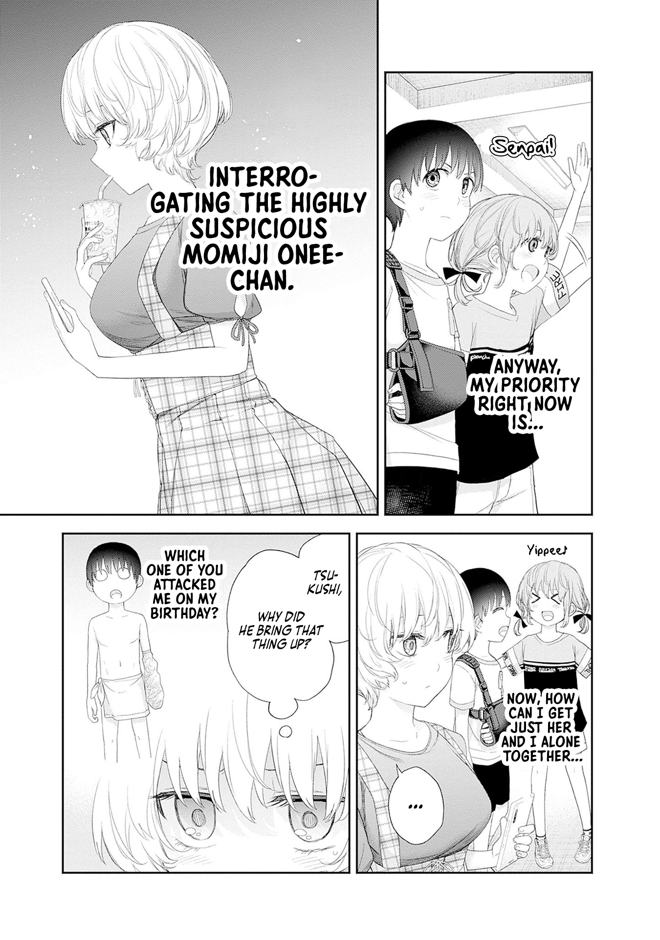Halaman dari Shikisaki Shimai wa Abakaretai Chapter 37
