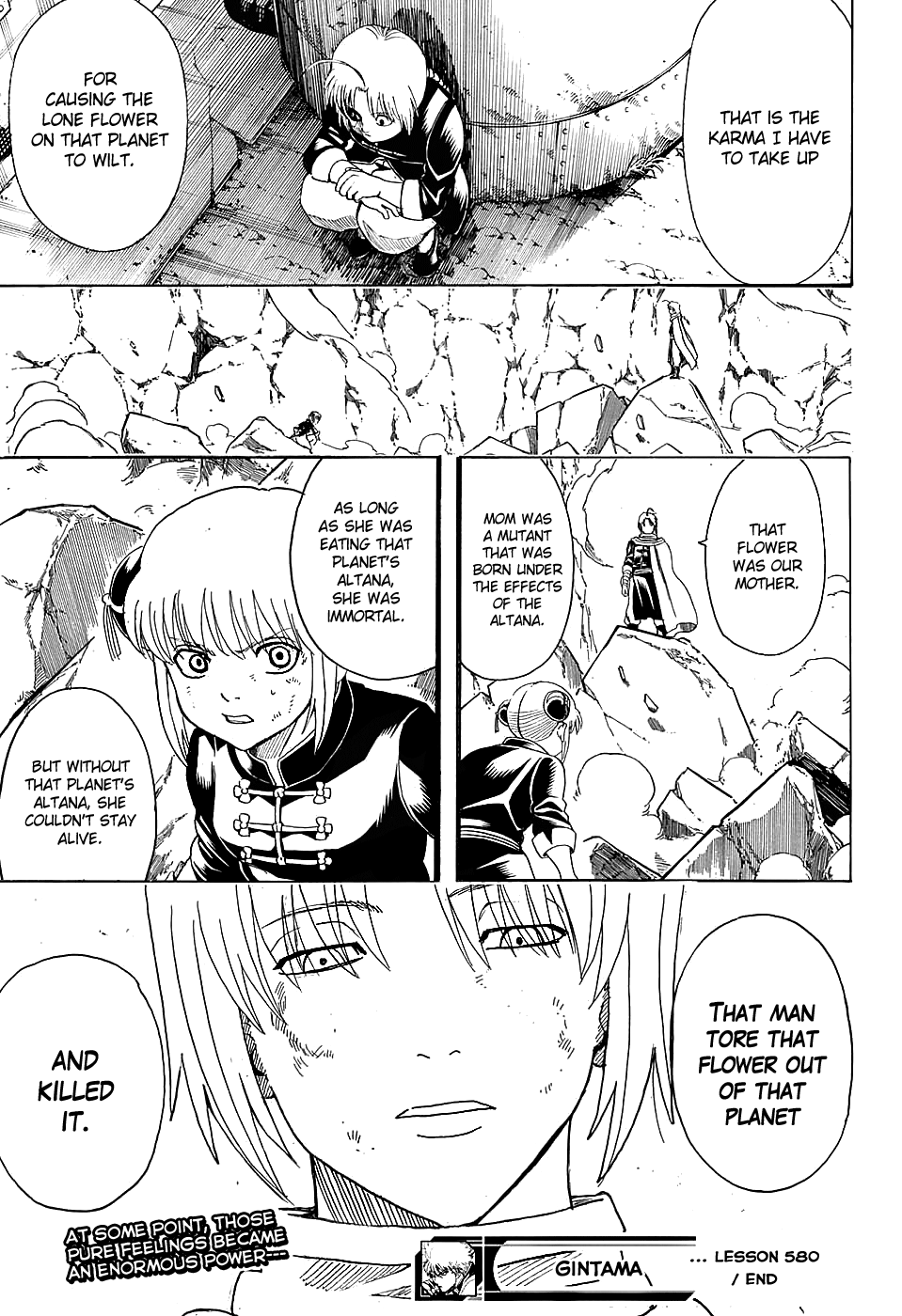 Halaman dari Gintama Chapter 580