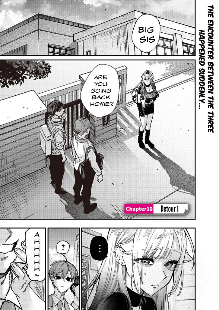 Halaman dari Namaiki na Gal Ane wo Wakaraseru Hanashi Chapter 10