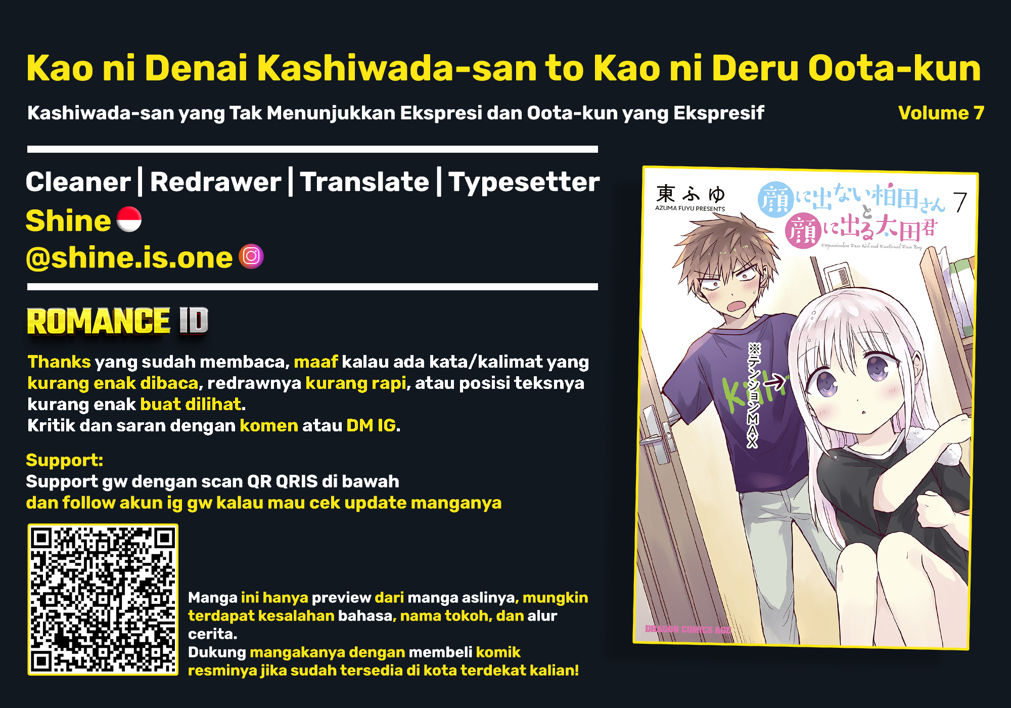 Kao ni Denai Kashiwada-san to Kao ni Deru Oota-kun Chapter 87.5 - halaman 20