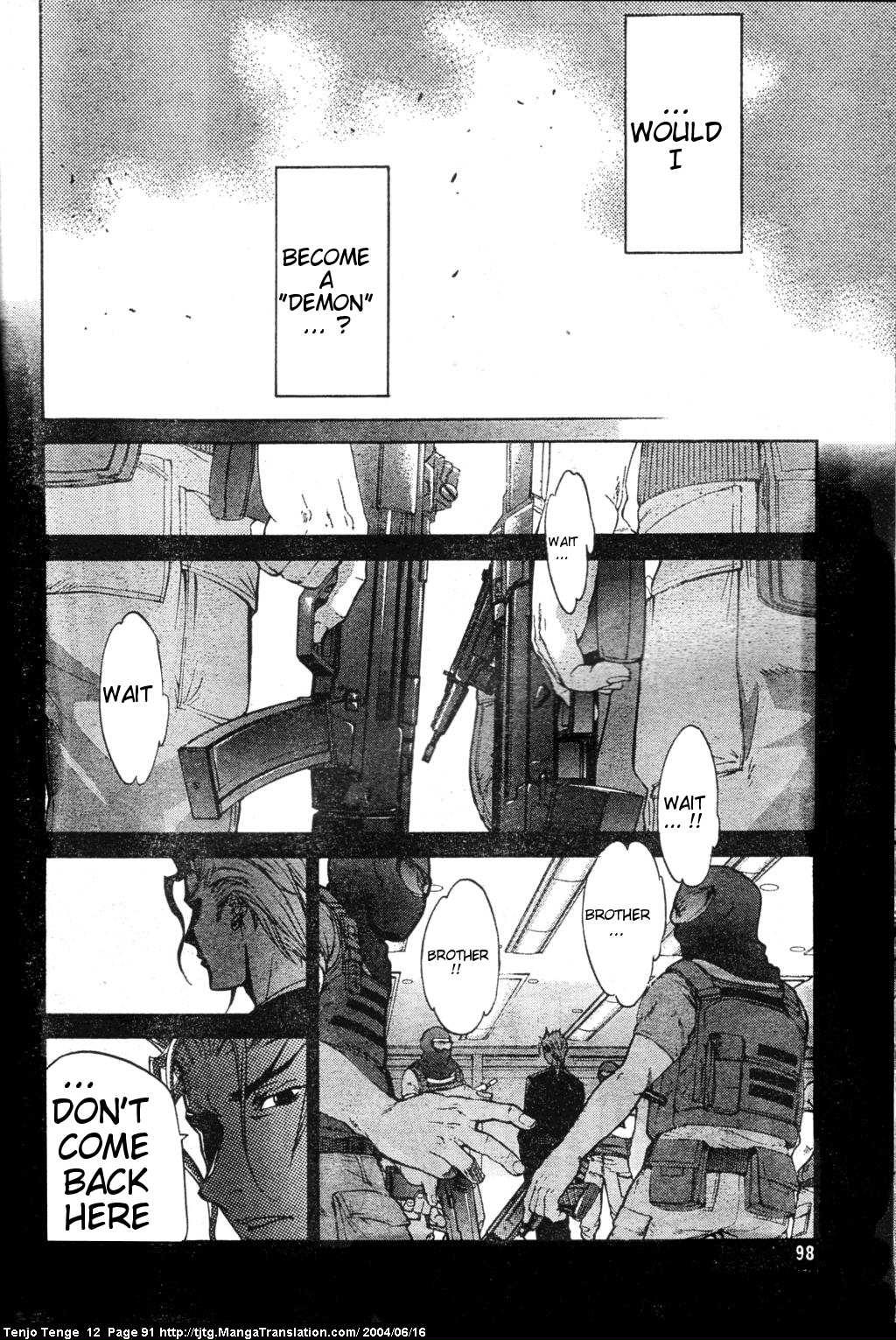Halaman dari Tenjou Tenge Chapter 73