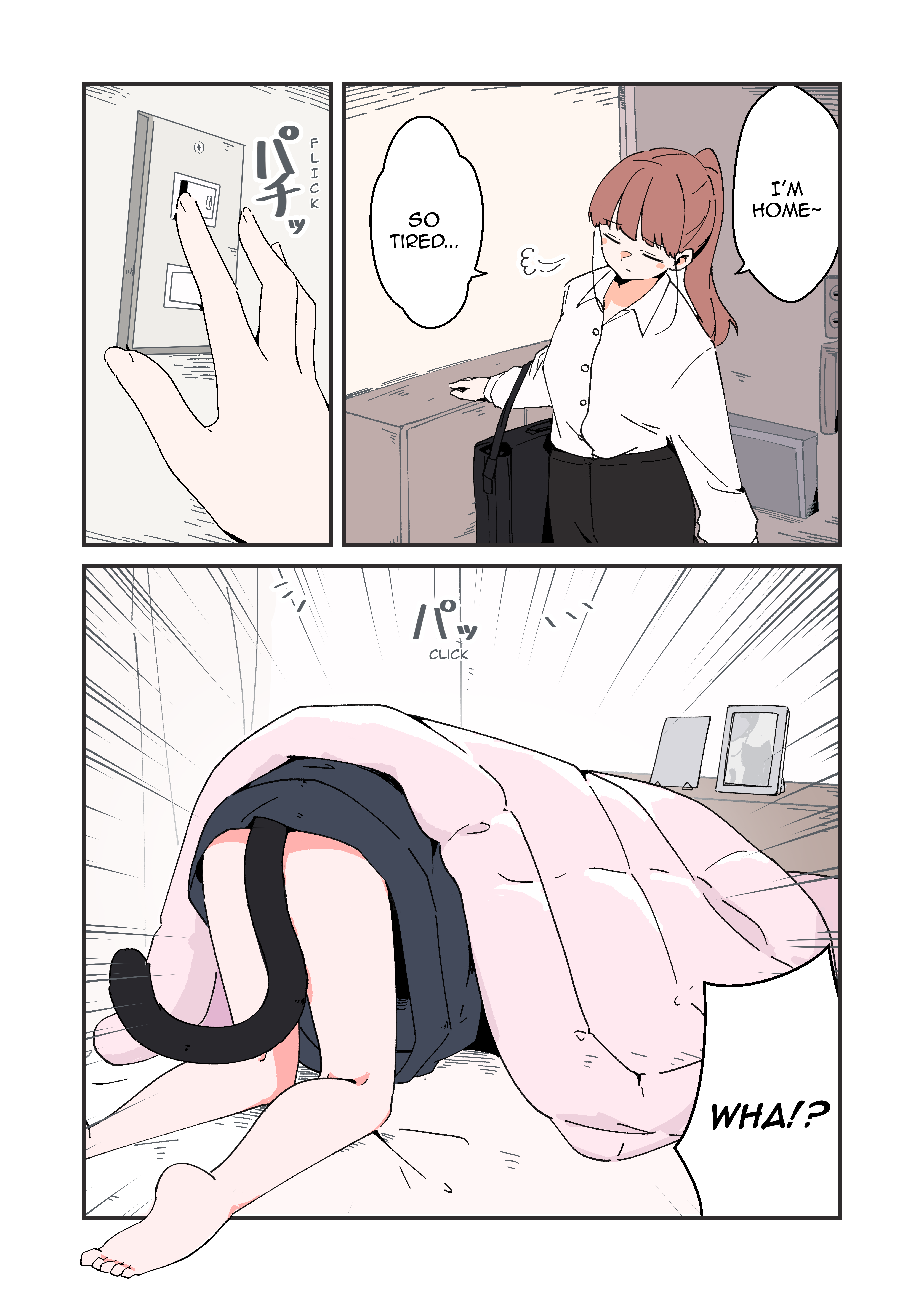 Halaman dari Uchi no Kuroneko, Onna no Ko Chapter 3