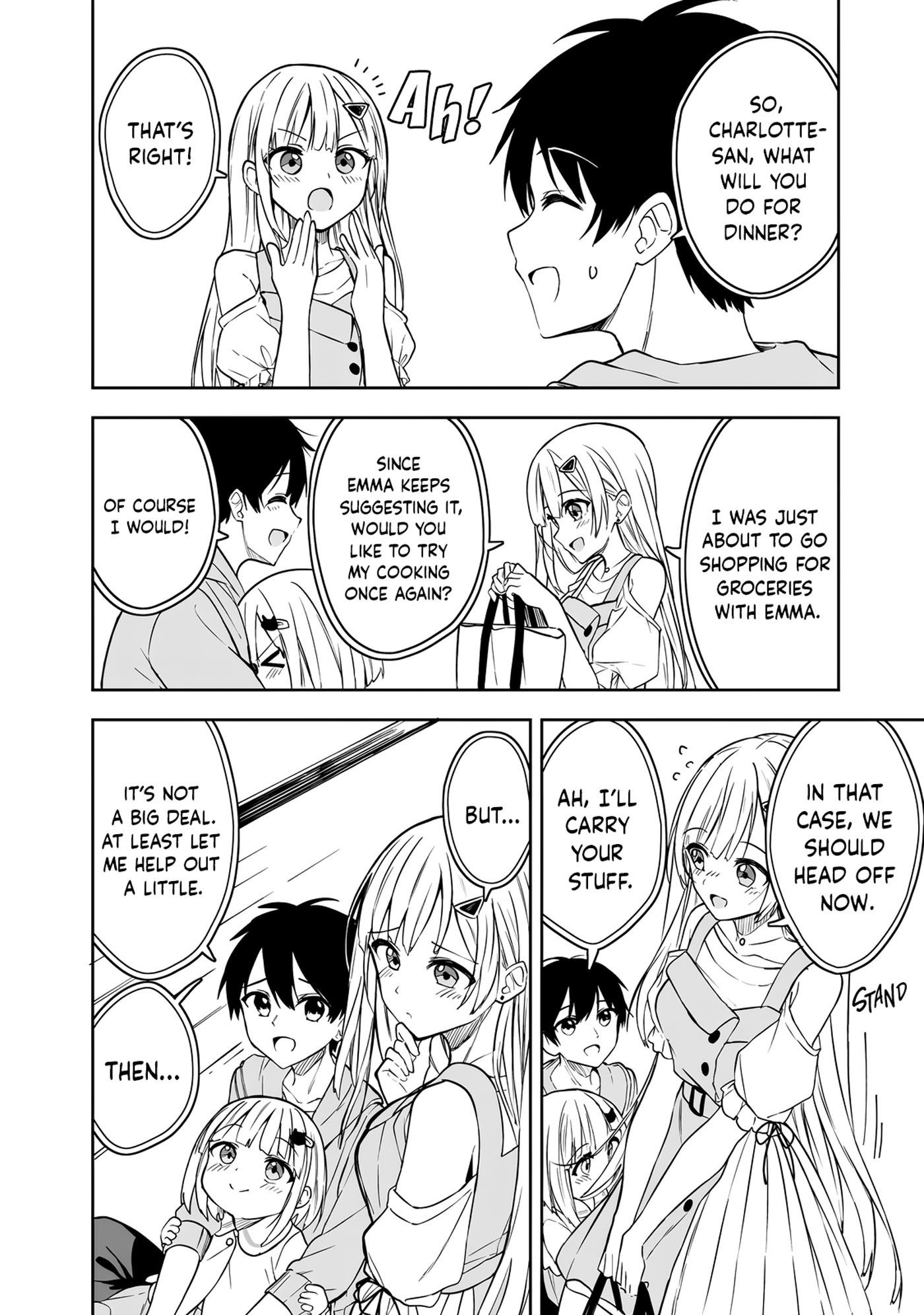 Halaman dari Maigo ni Natteita Youjo wo Tasuketara, Otonari ni Sumu Bishoujo Ryuugakusei ga Ie ni Asobi ni Kuru You ni Natta Ken ni Tsuite Chapter 7