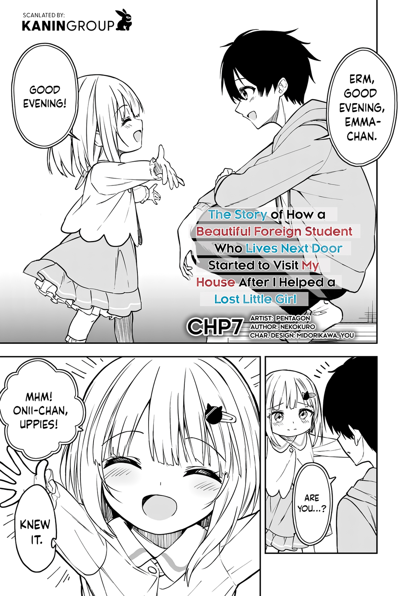 Halaman dari Maigo ni Natteita Youjo wo Tasuketara, Otonari ni Sumu Bishoujo Ryuugakusei ga Ie ni Asobi ni Kuru You ni Natta Ken ni Tsuite Chapter 7