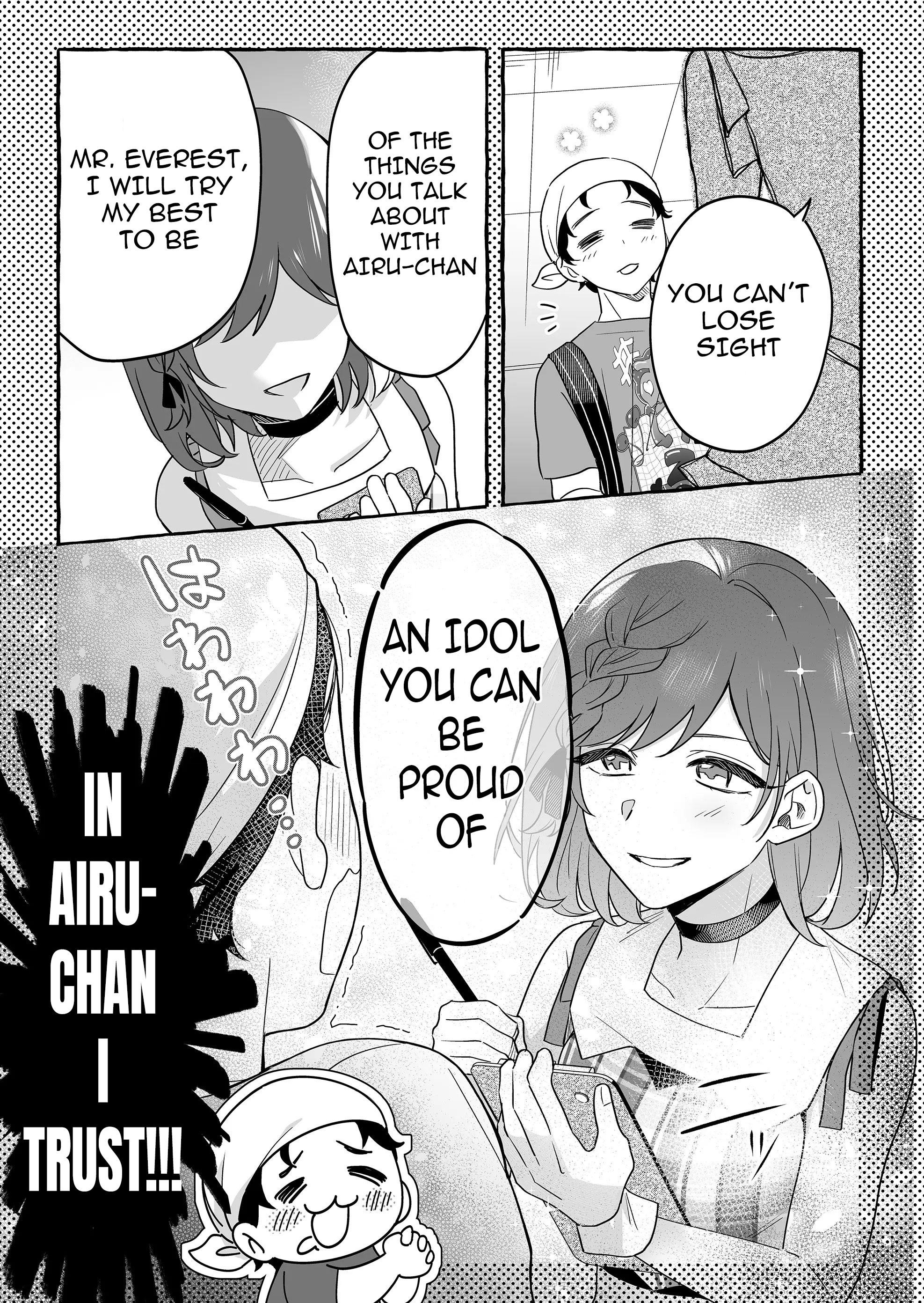 Halaman dari Damedol to Sekai ni Hitori Dake no Fan Chapter 23