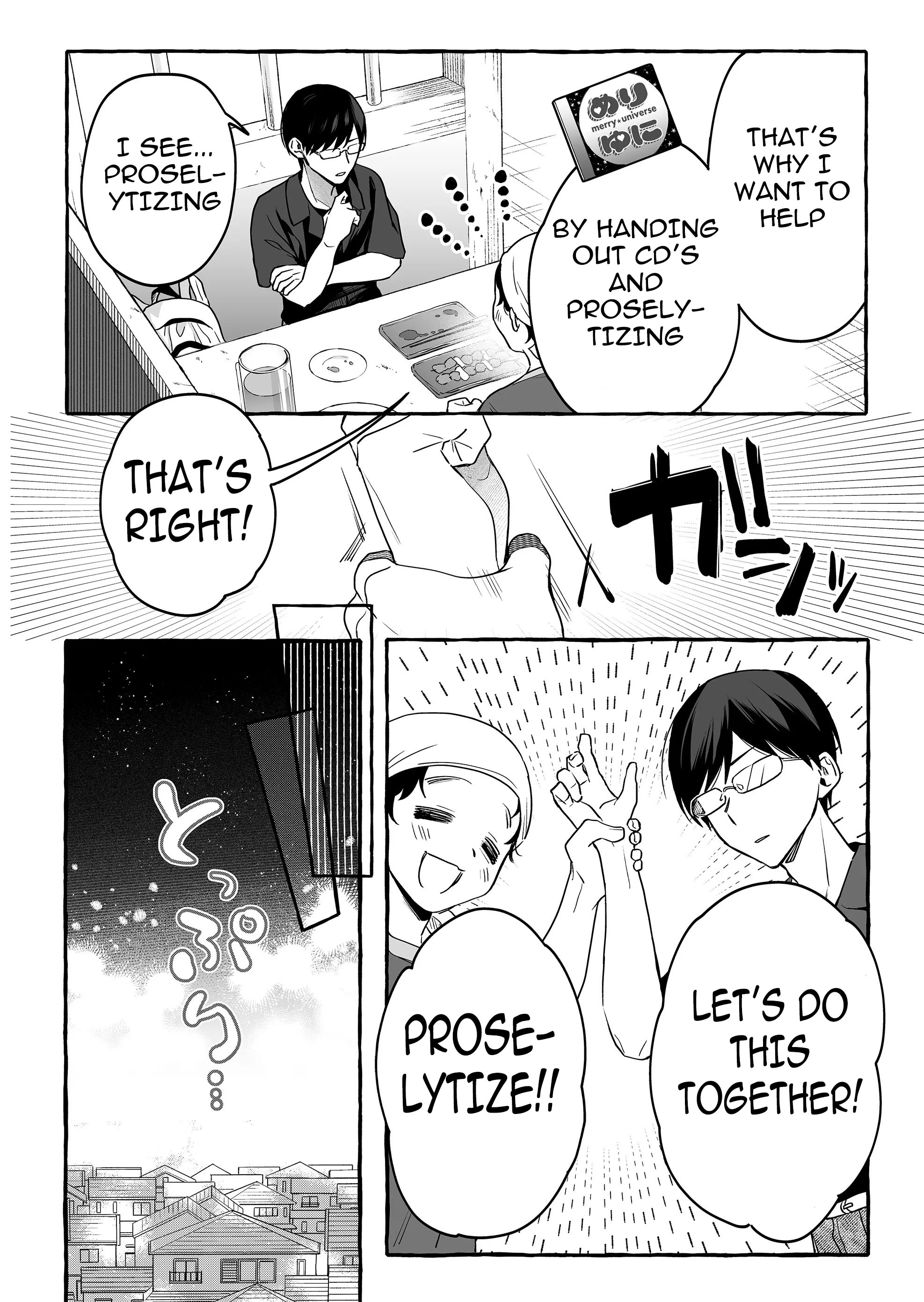 Halaman dari Damedol to Sekai ni Hitori Dake no Fan Chapter 23