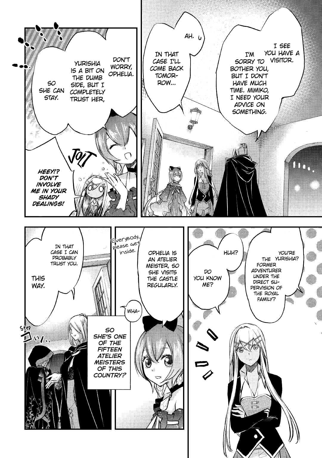 Halaman dari Kanchigai no Atelier Meister - Eiyuu Party no Moto Zatsuyougakari ga, Jitsu wa Sentou Igai ga SSS Rank Datta to Iu Yoku Aru Hanashi Chapter 6