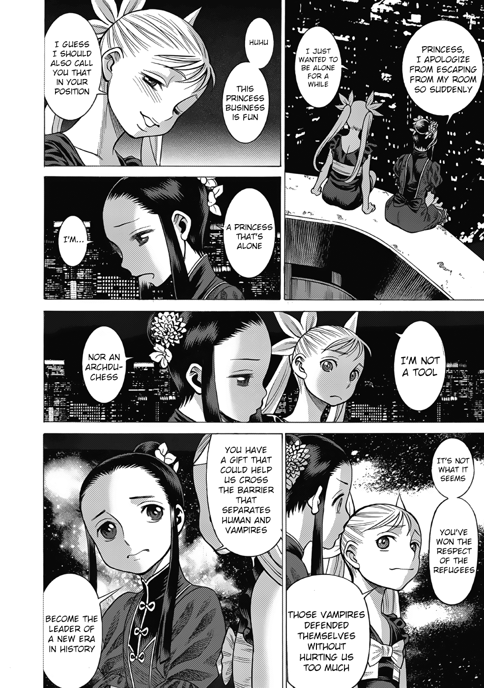 Halaman dari Dance in the Vampire Bund A.S.O. Chapter 14