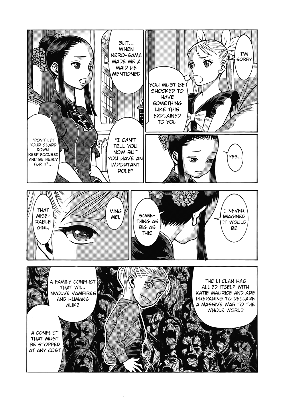 Halaman dari Dance in the Vampire Bund A.S.O. Chapter 14