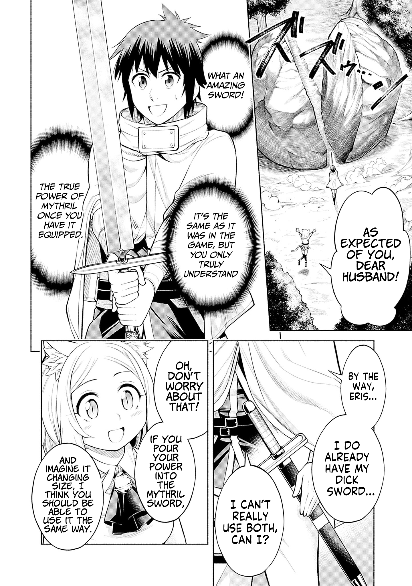 Halaman dari Eroge no Sekai de Slow Life ~Issho ni Isekai Teni shitekita Yarisaa no Daigakusei-tachi ni Tsuihou sareta node, Henkyou de Muteki ni Natte Shin no Heroine-tachi to Yoroshiku Yarimasu~ Chapter 7