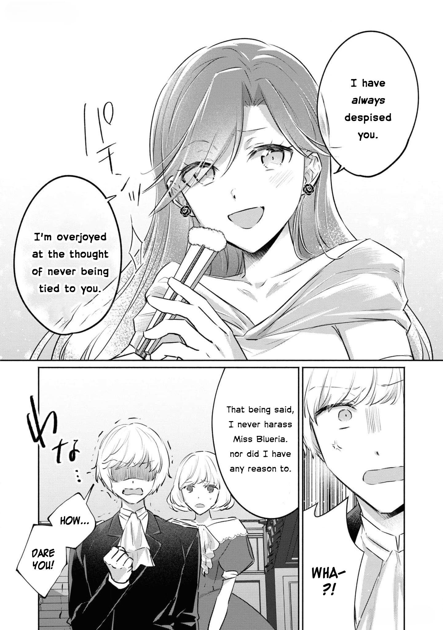 Halaman dari Though I May Be a Villainess, I'll Show You I Can Obtain Happiness! Chapter 4