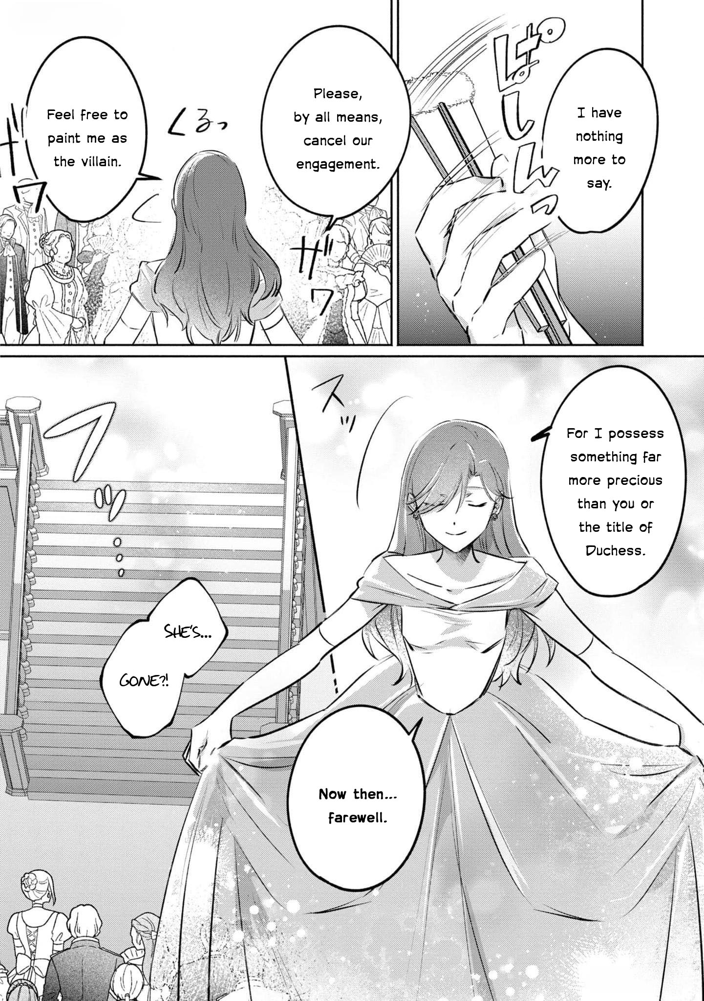 Halaman dari Though I May Be a Villainess, I'll Show You I Can Obtain Happiness! Chapter 4