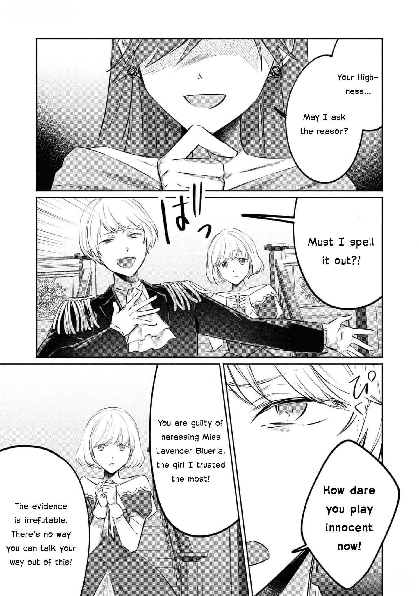 Halaman dari Though I May Be a Villainess, I'll Show You I Can Obtain Happiness! Chapter 4