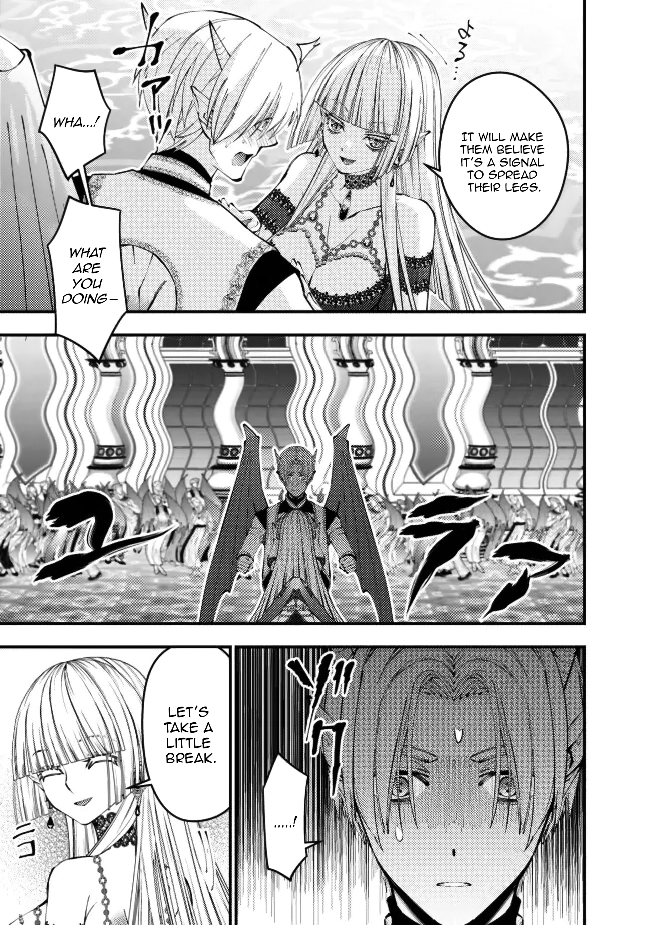 Halaman dari Fukushuu o Koinegau Saikyou Yuusha wa, Yami no Chikara de Senmetsu Musou Suru Chapter 114
